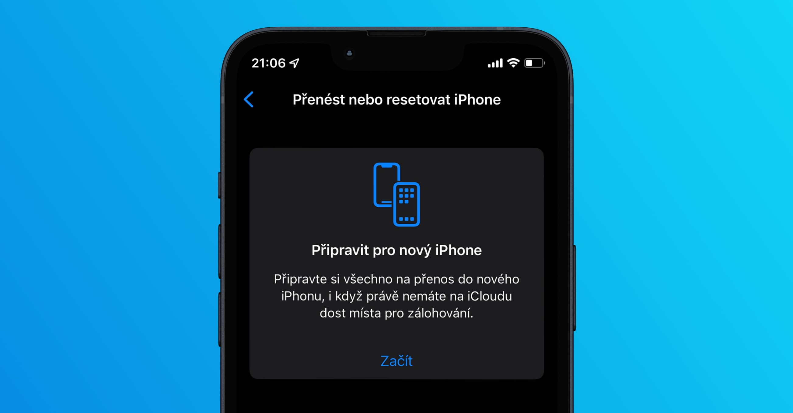 připravit na nový iphone