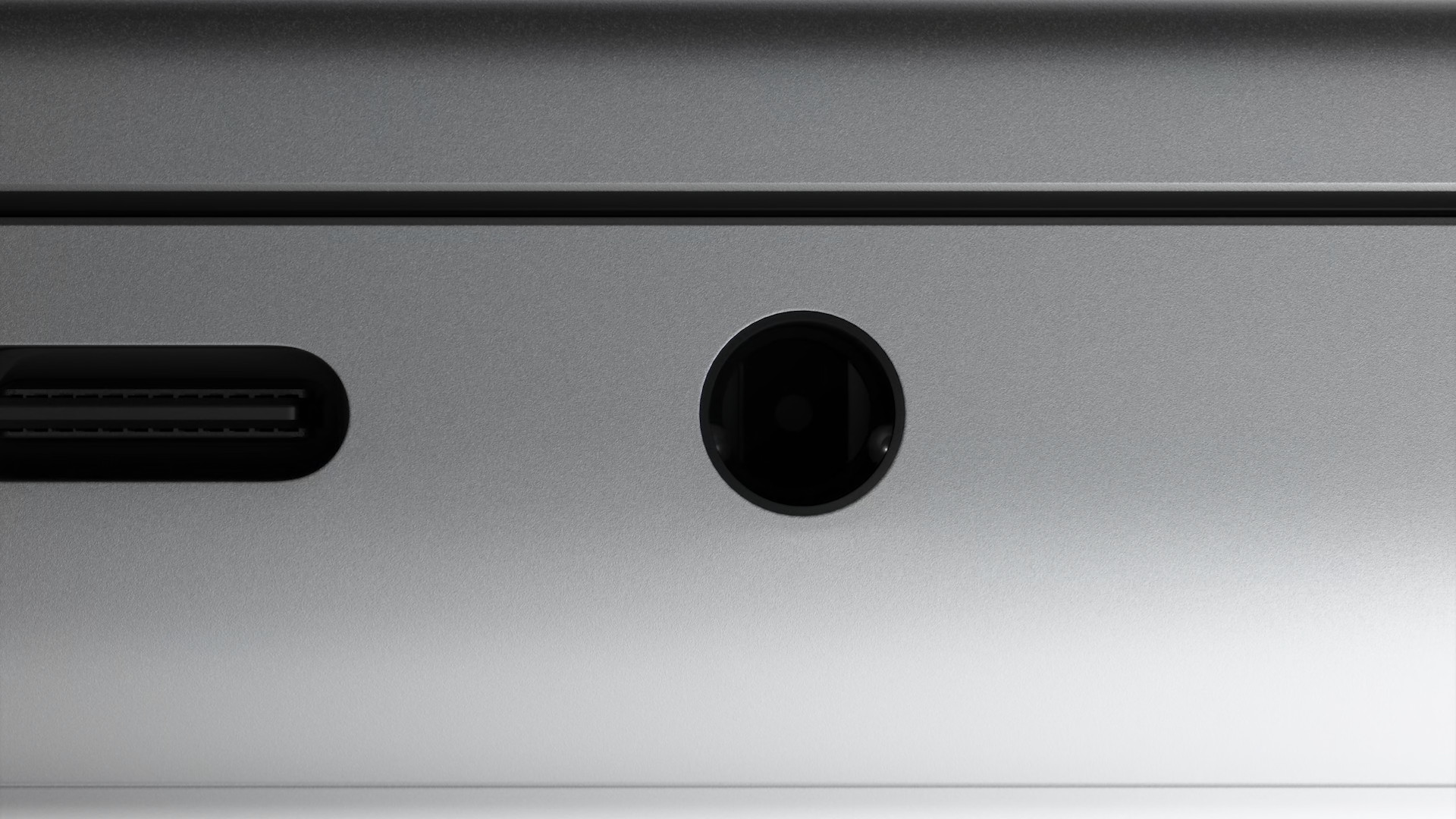 laptop audio jack closeup