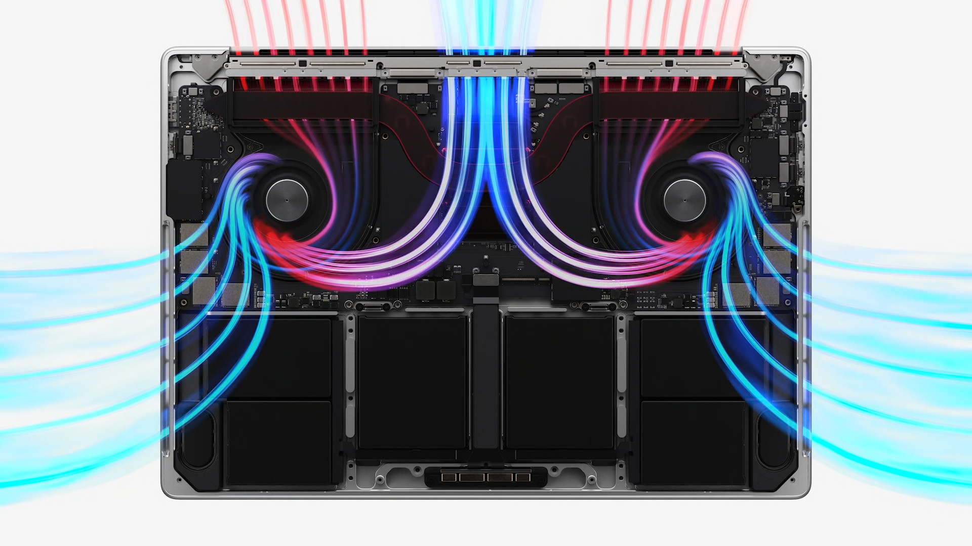 laptop cooling system illustration