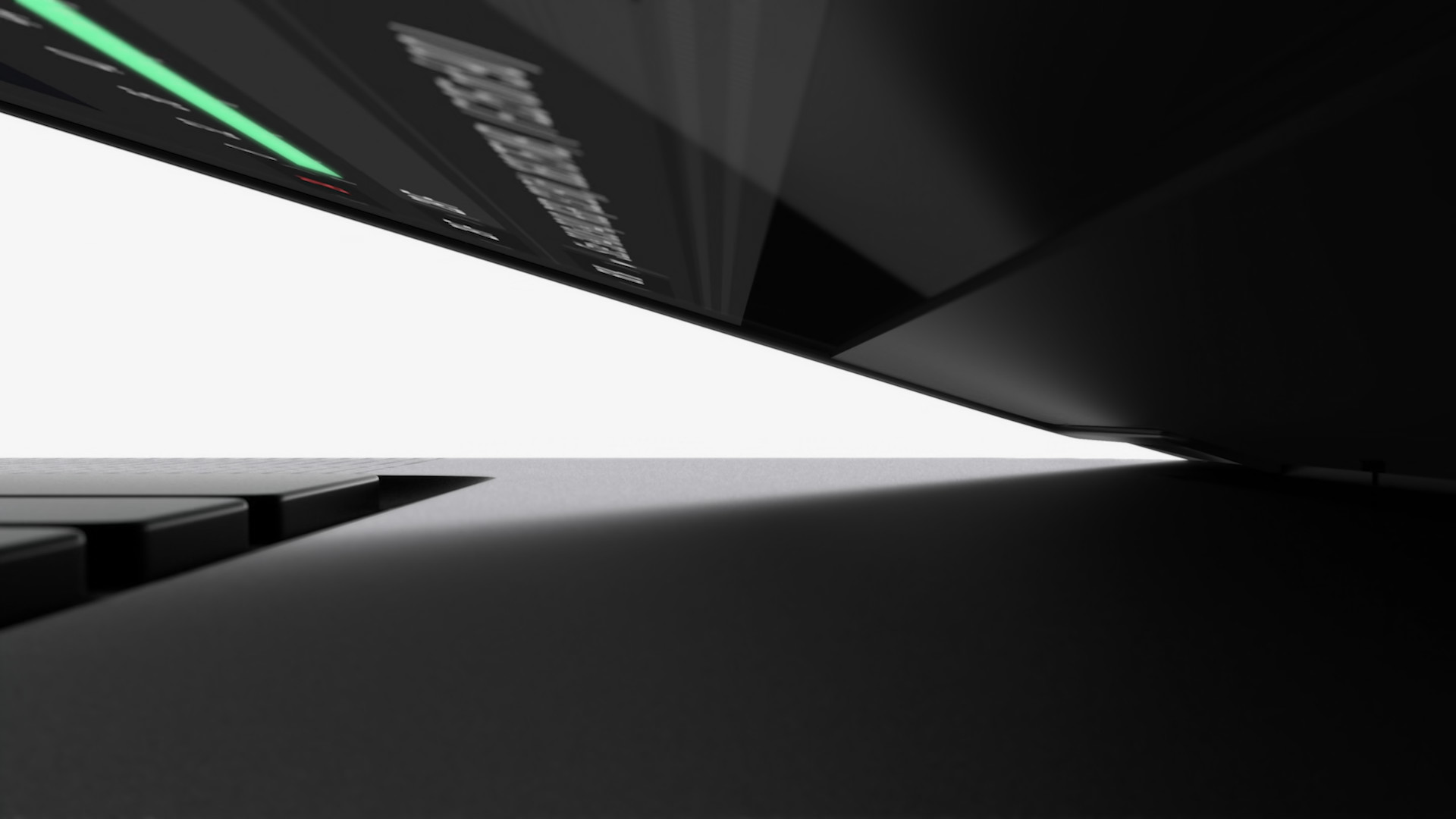 laptop screen and keyboard closeup