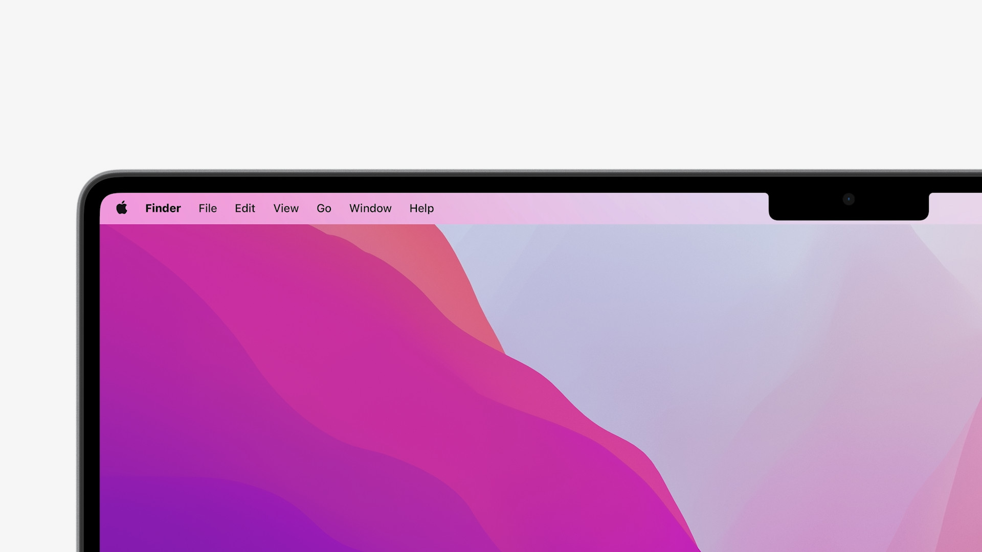 laptop screen with finder