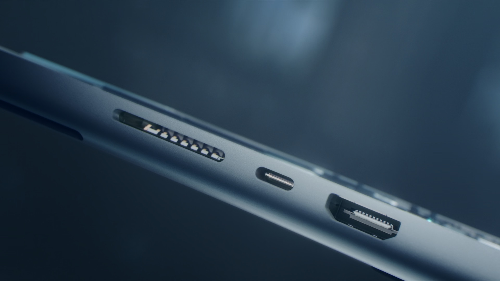 laptop side ports detail