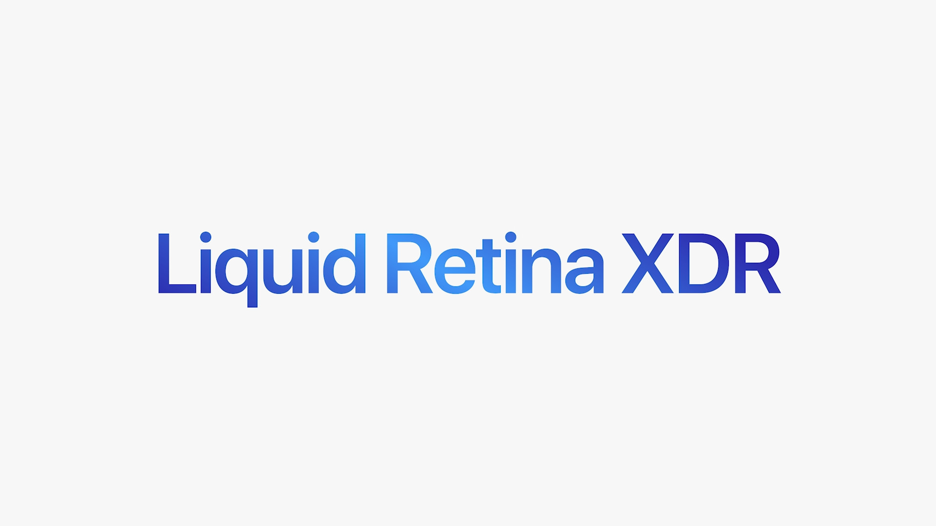 liquid retina xdr text