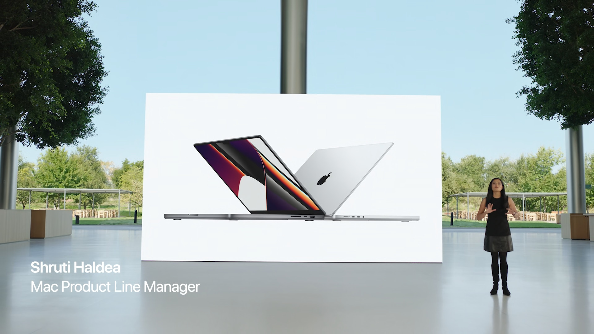 macbook presentation stage