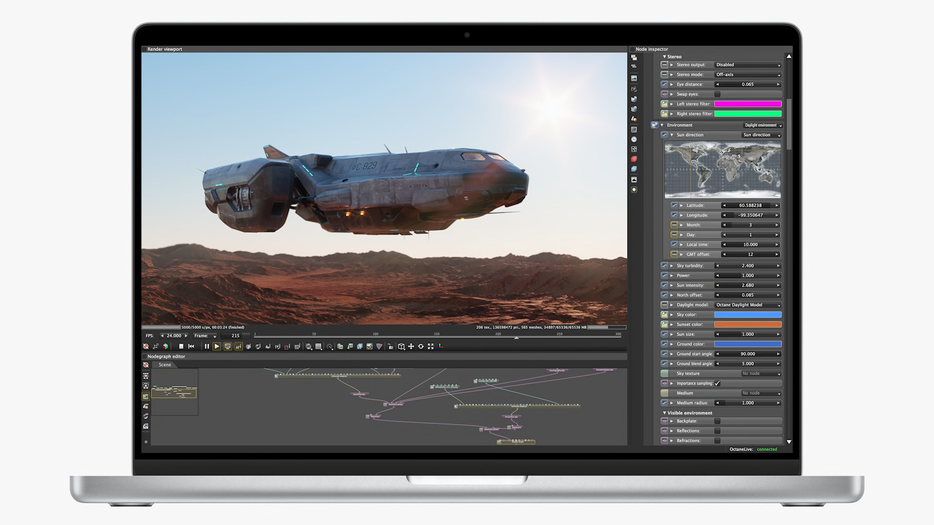 macbook pro 3d rendering