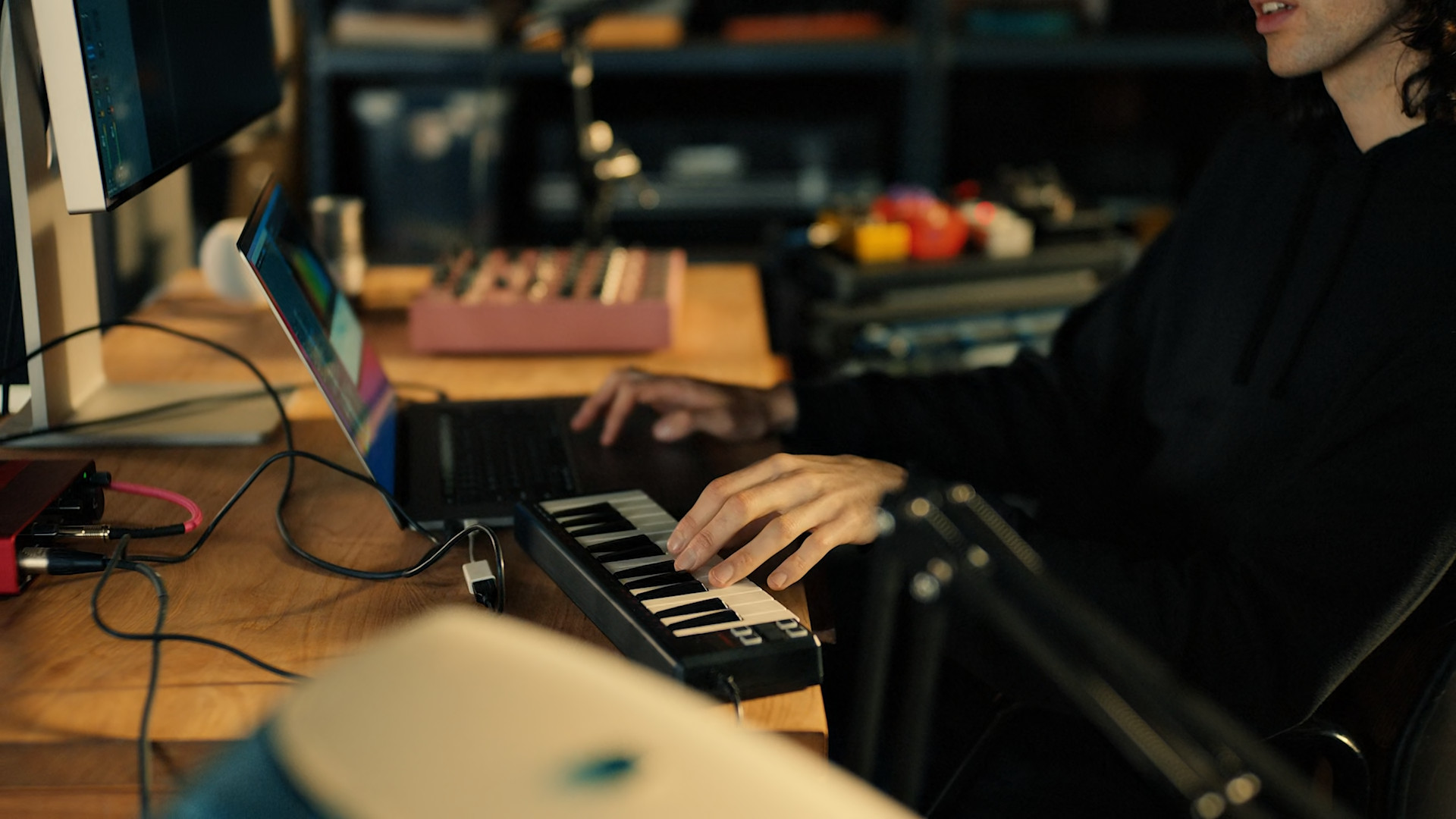 music production keyboard setup