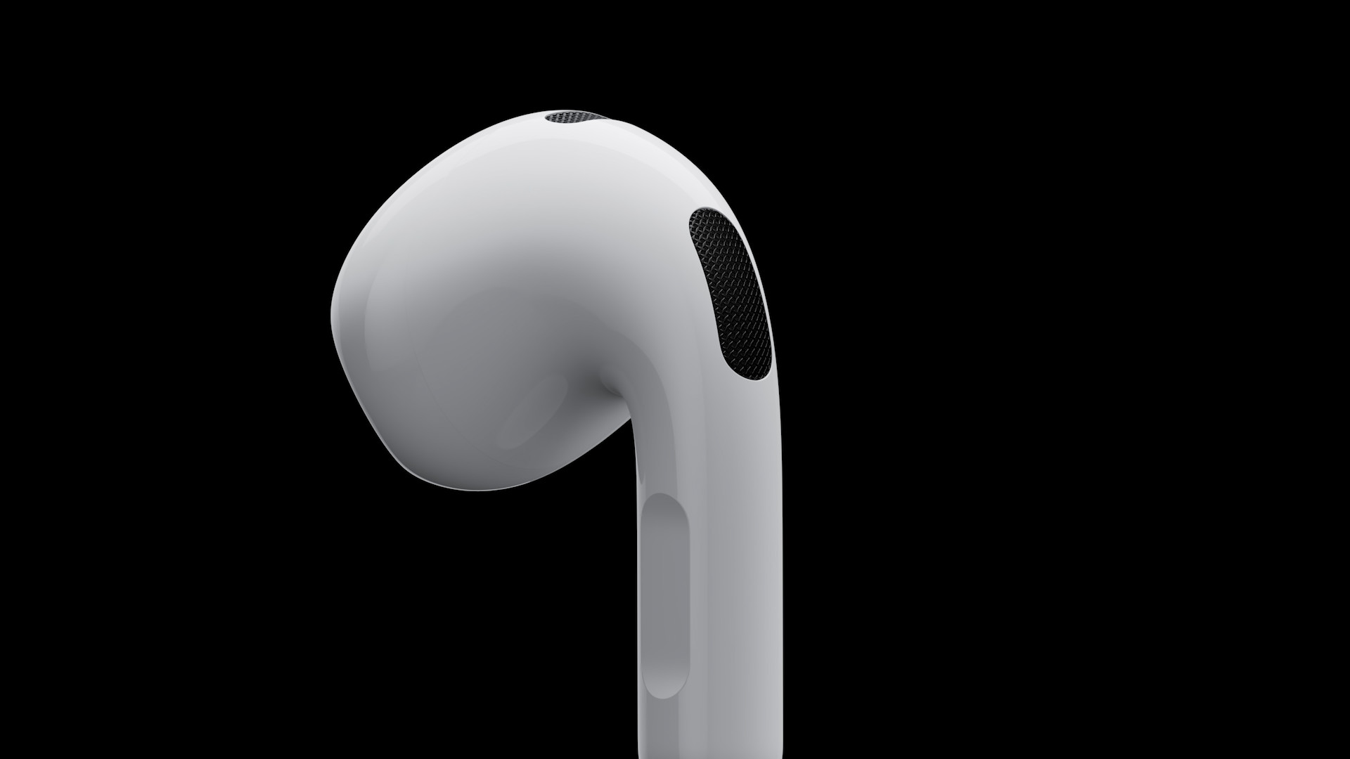 single earbud side view