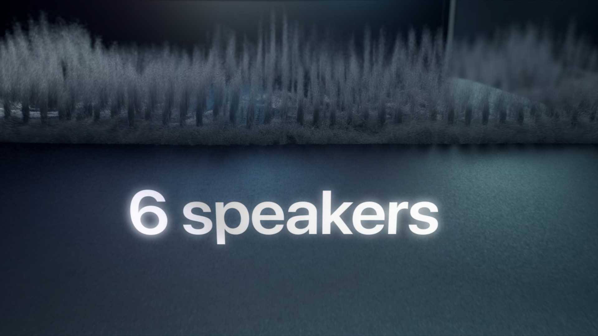 six speakers audio visualization