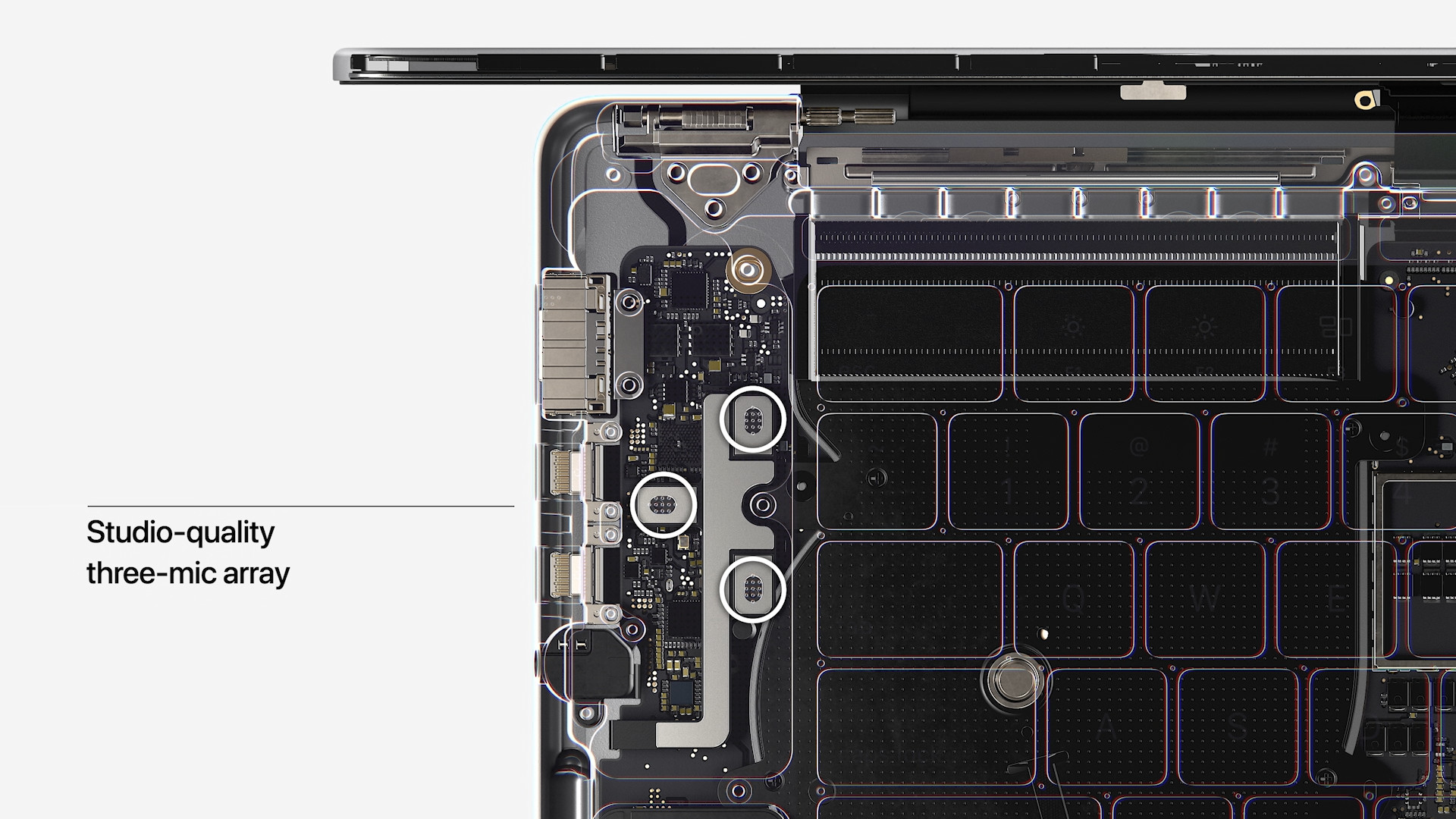 studio quality three mic array