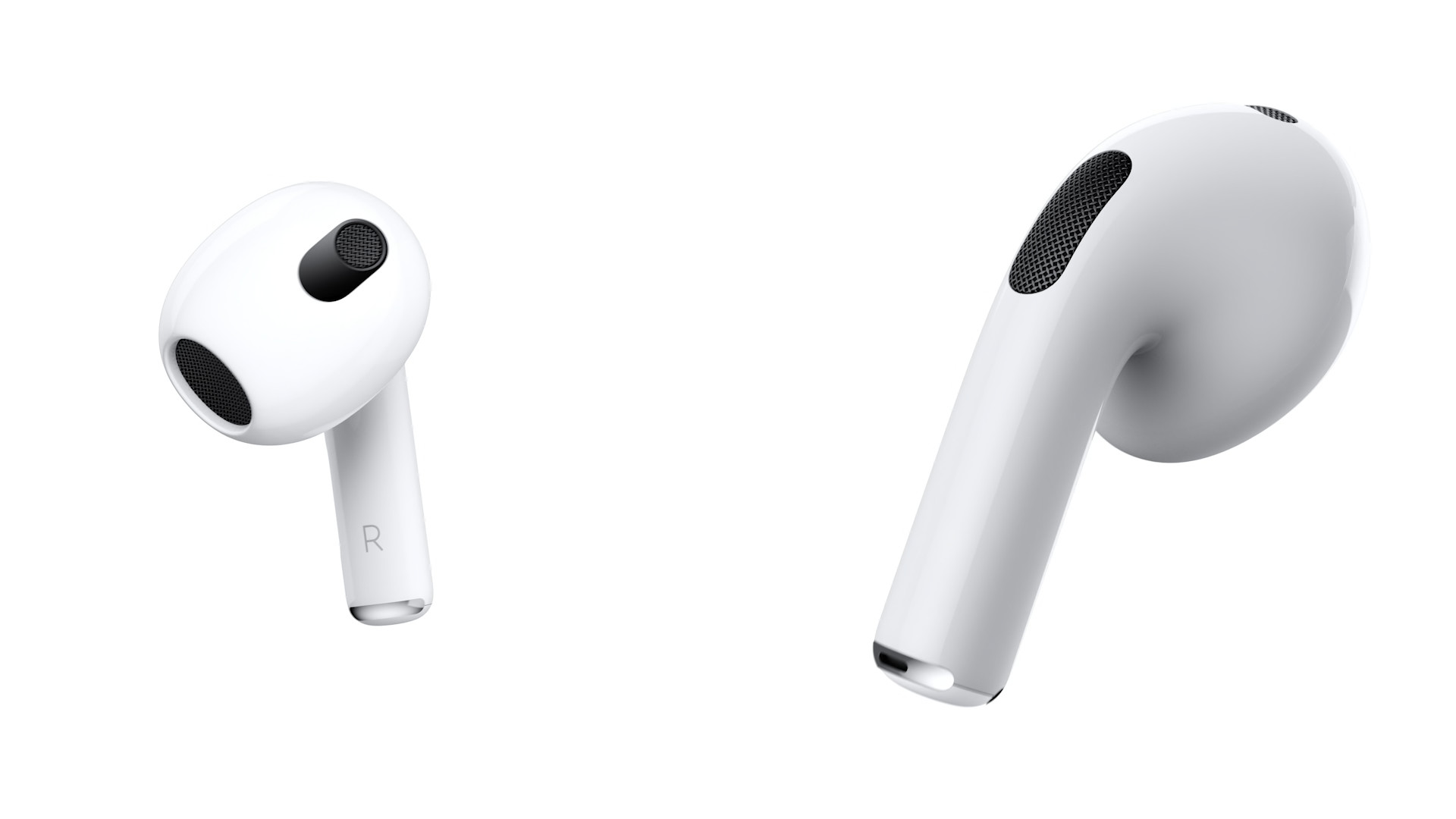 wireless earbuds closeup