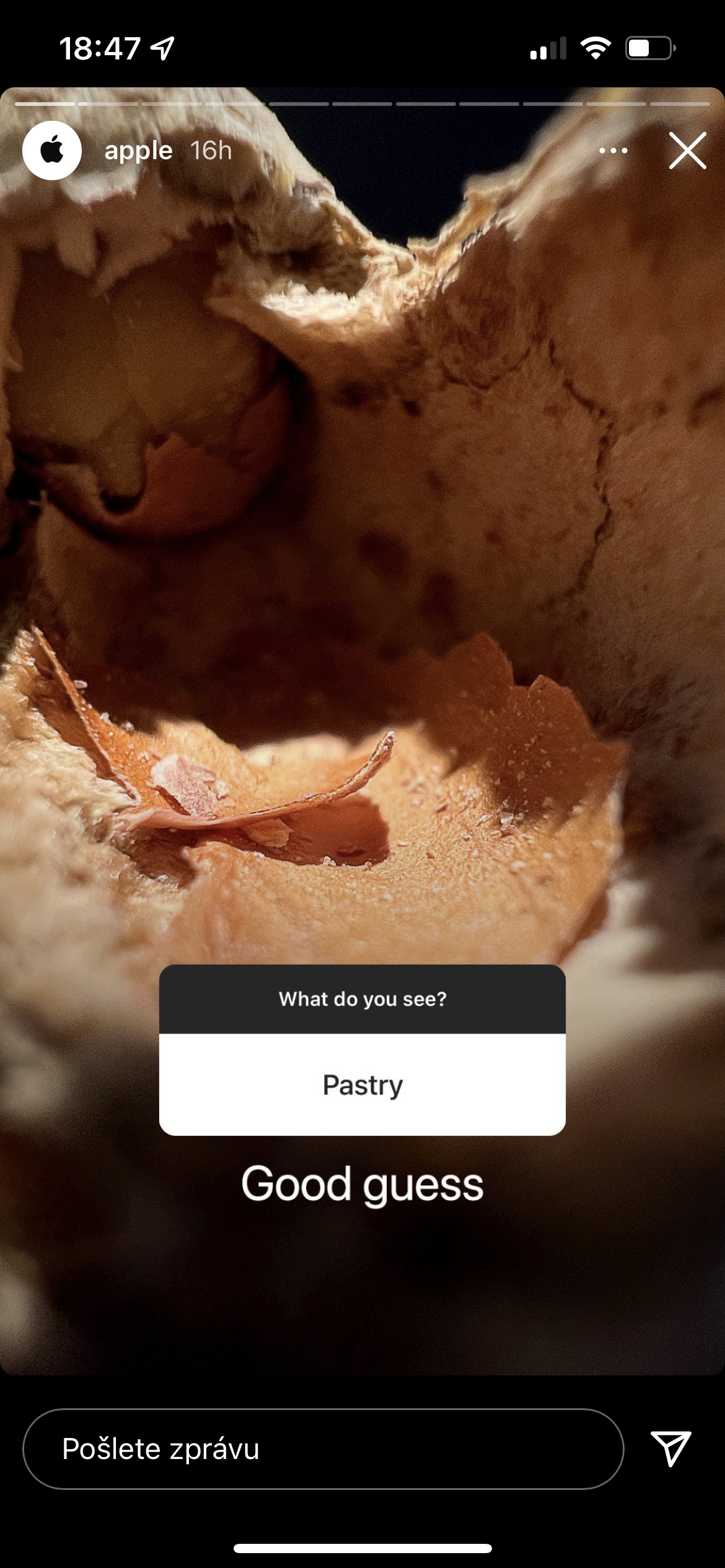 close up pastry texture