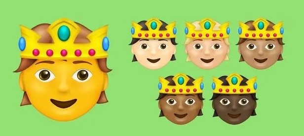 emoji crown faces