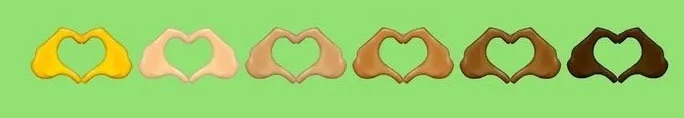 emoji heart hands