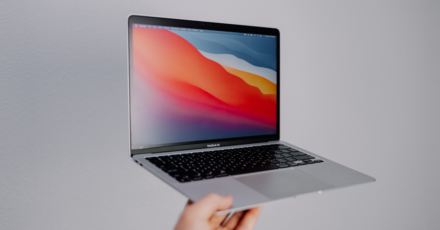 macbook air hand