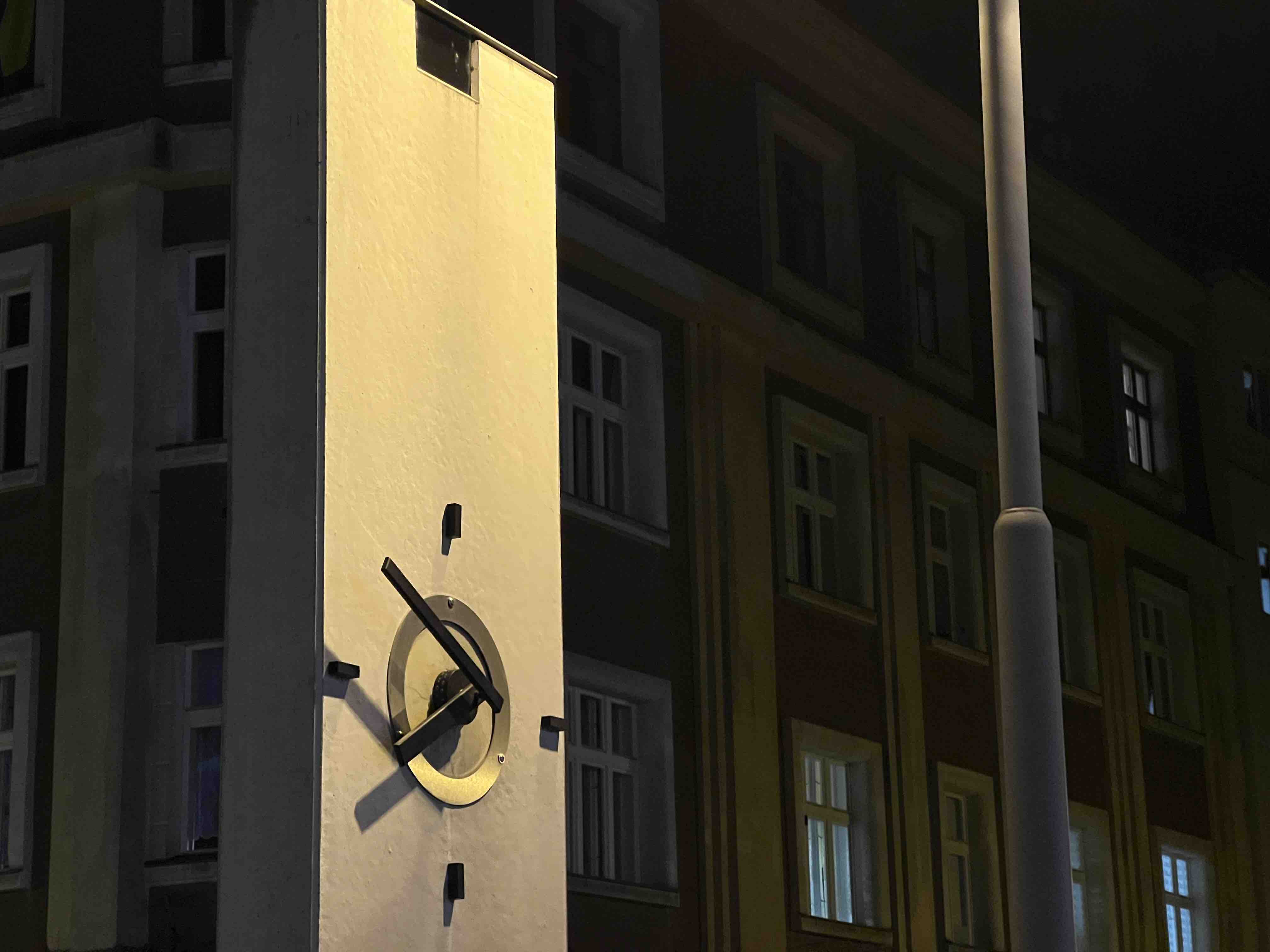 clock tower at night