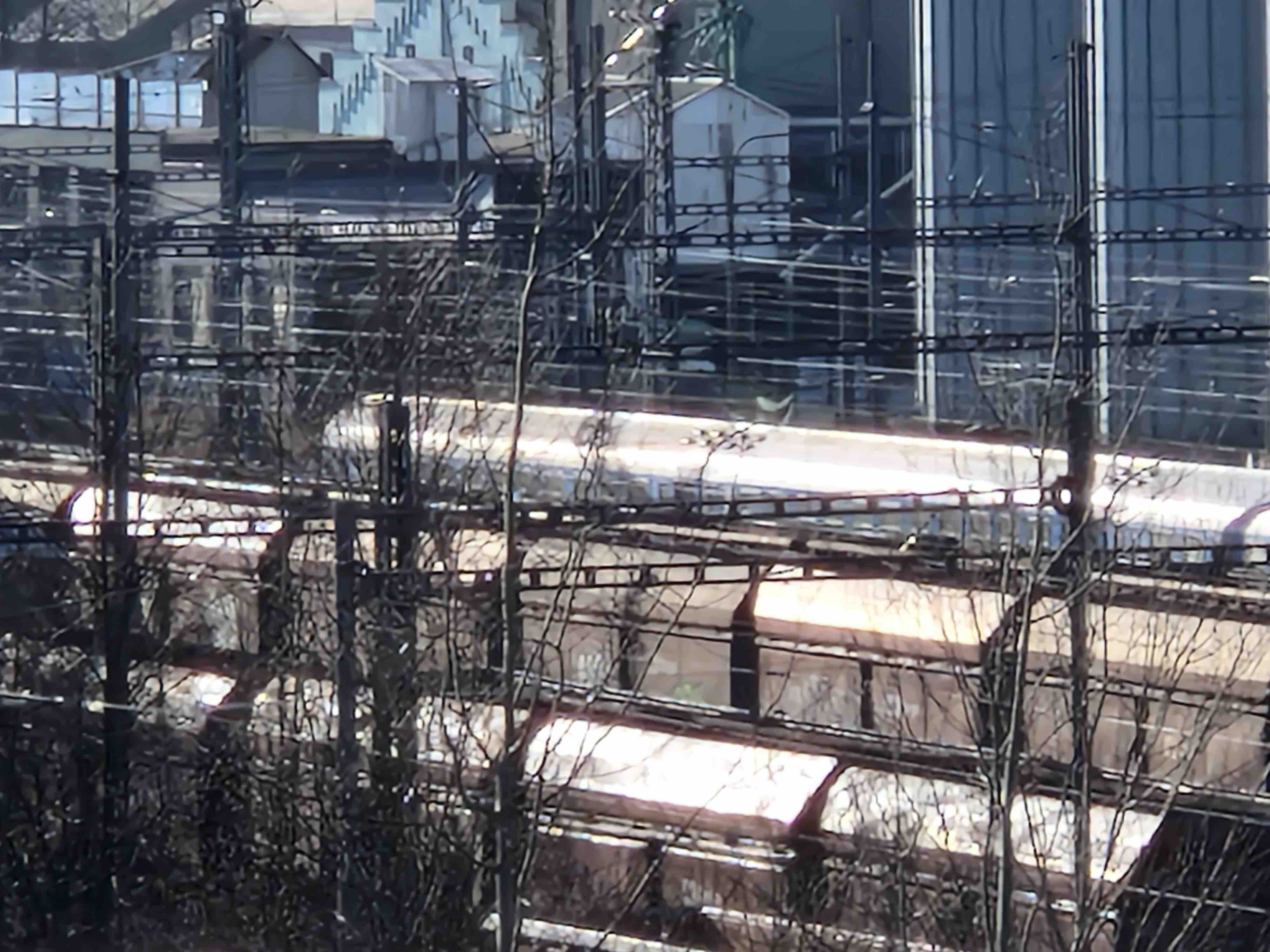 closeup train tracks