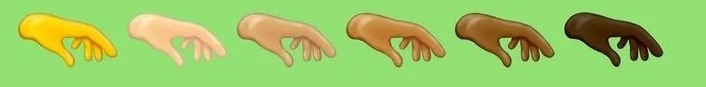 diverse pinching hand emojis
