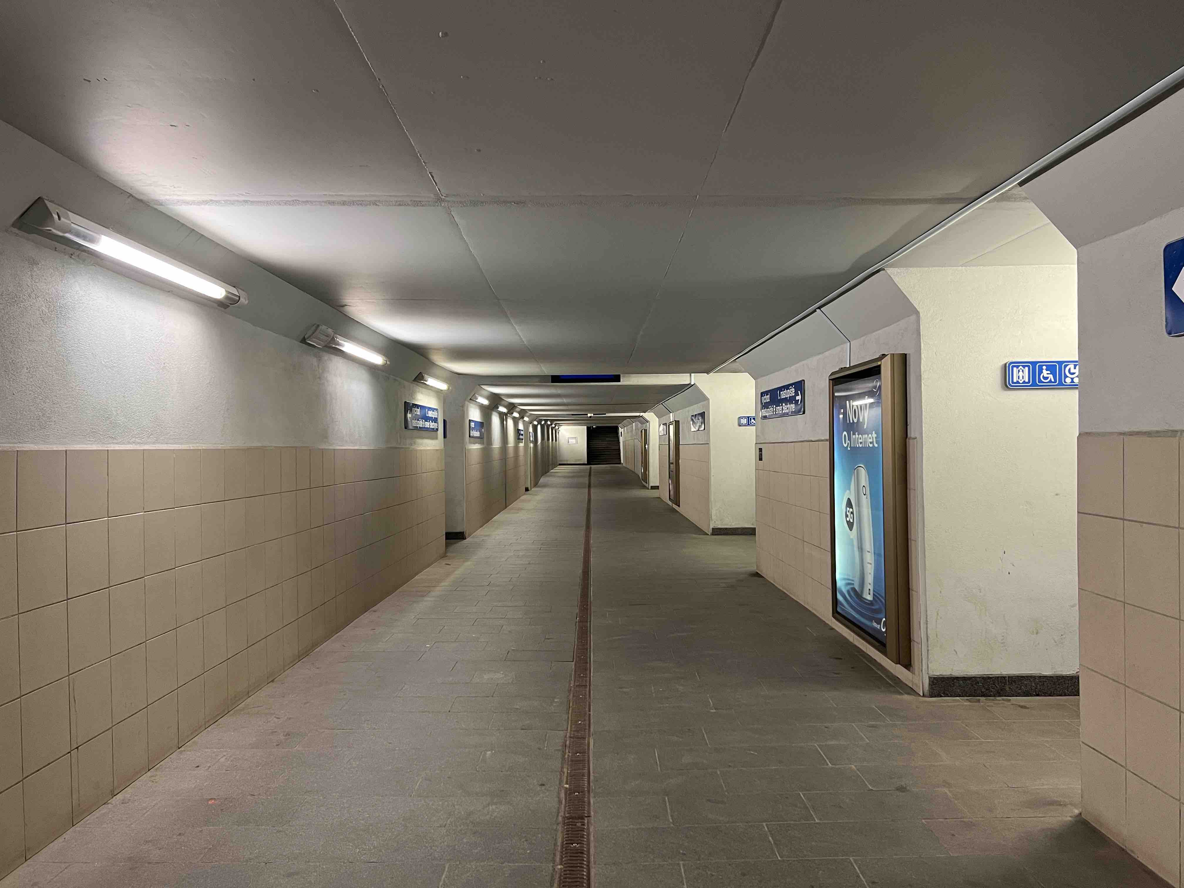 empty underground corridor