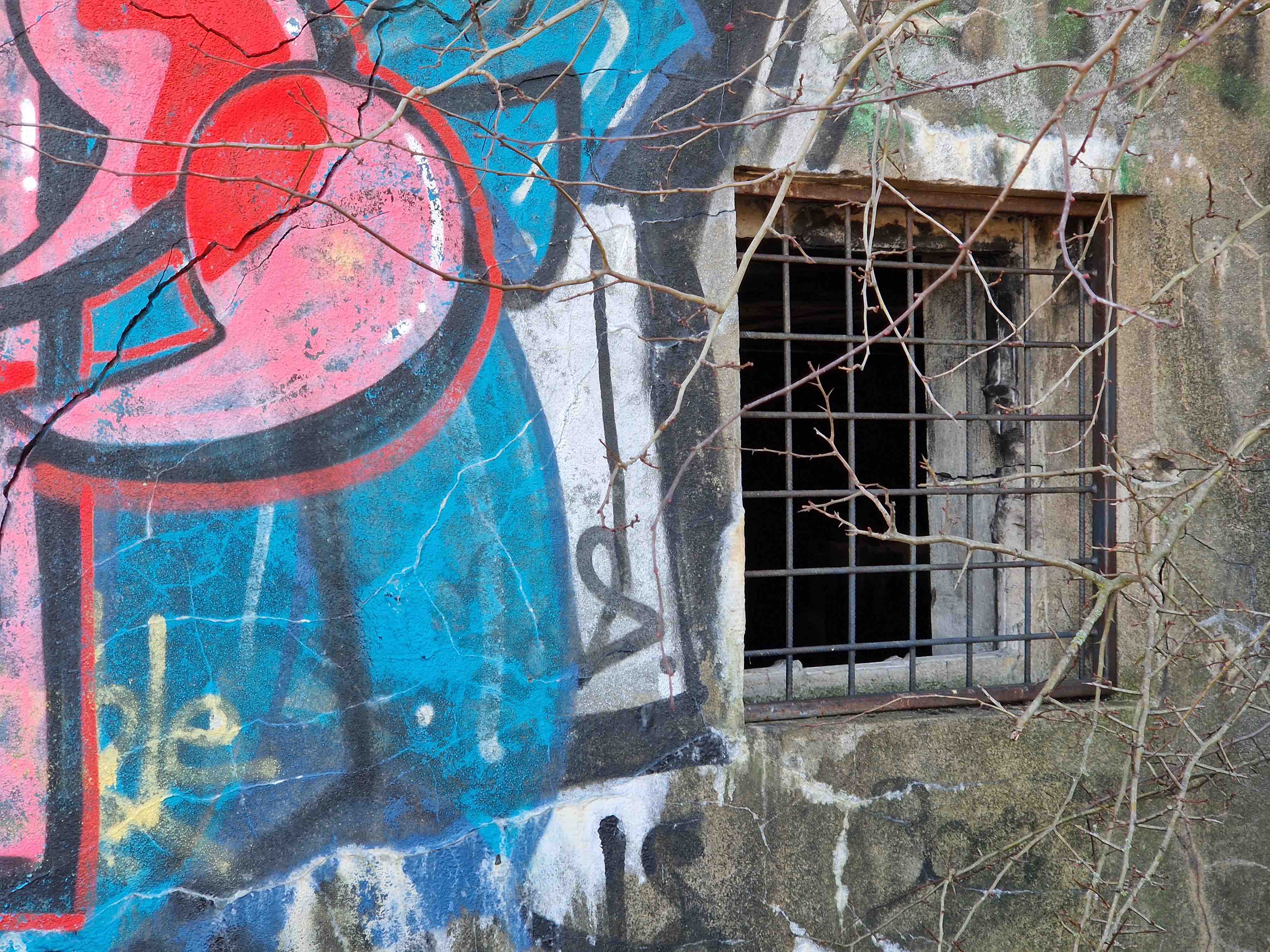 graffiti wall closeup