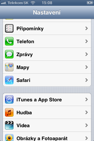 iphone settings menu