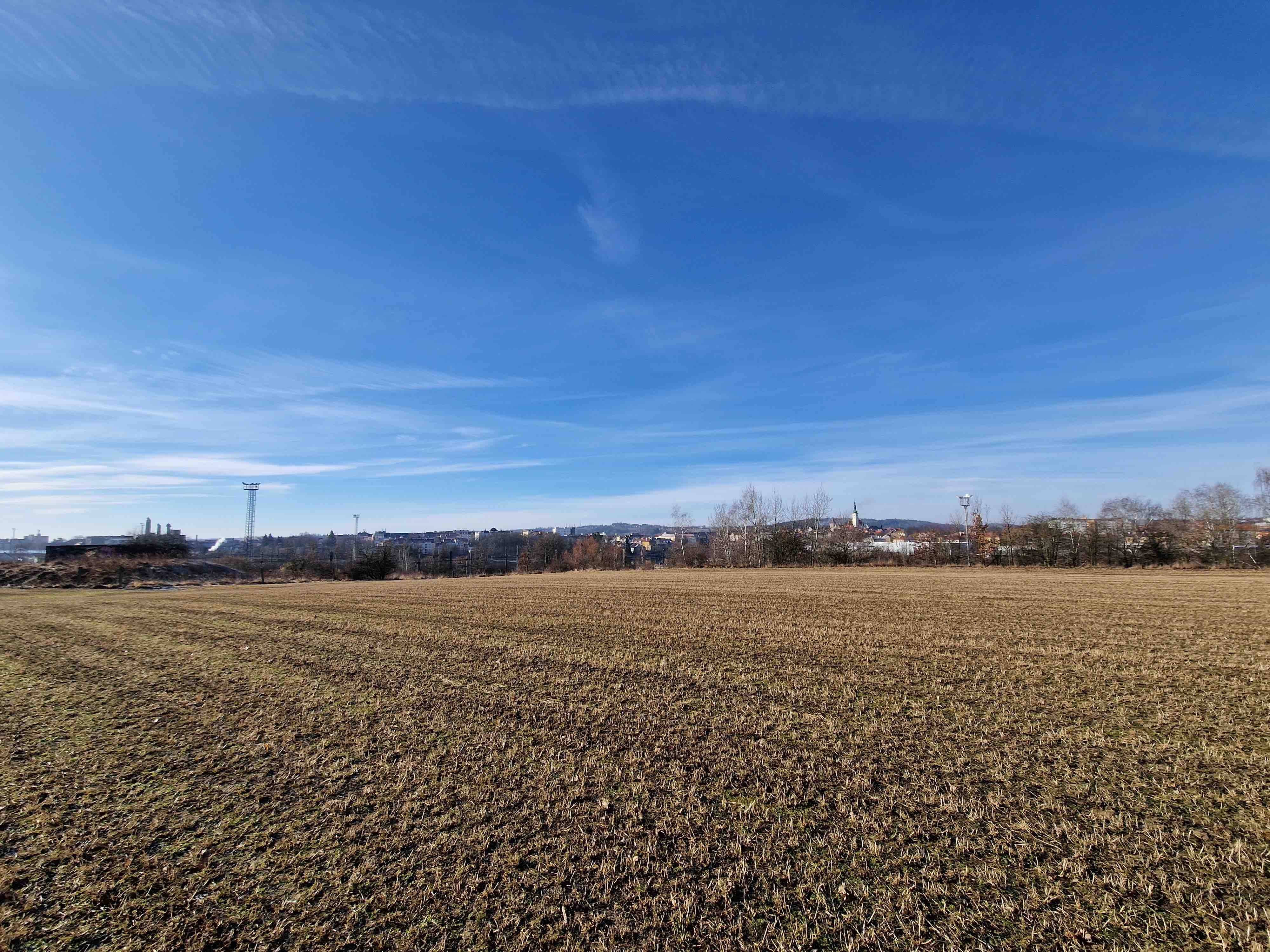 open field clear sky
