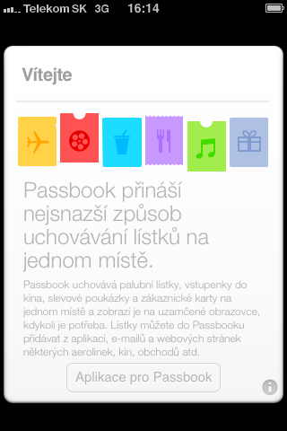 passbook welcome screen