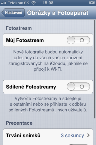 photo camera settings