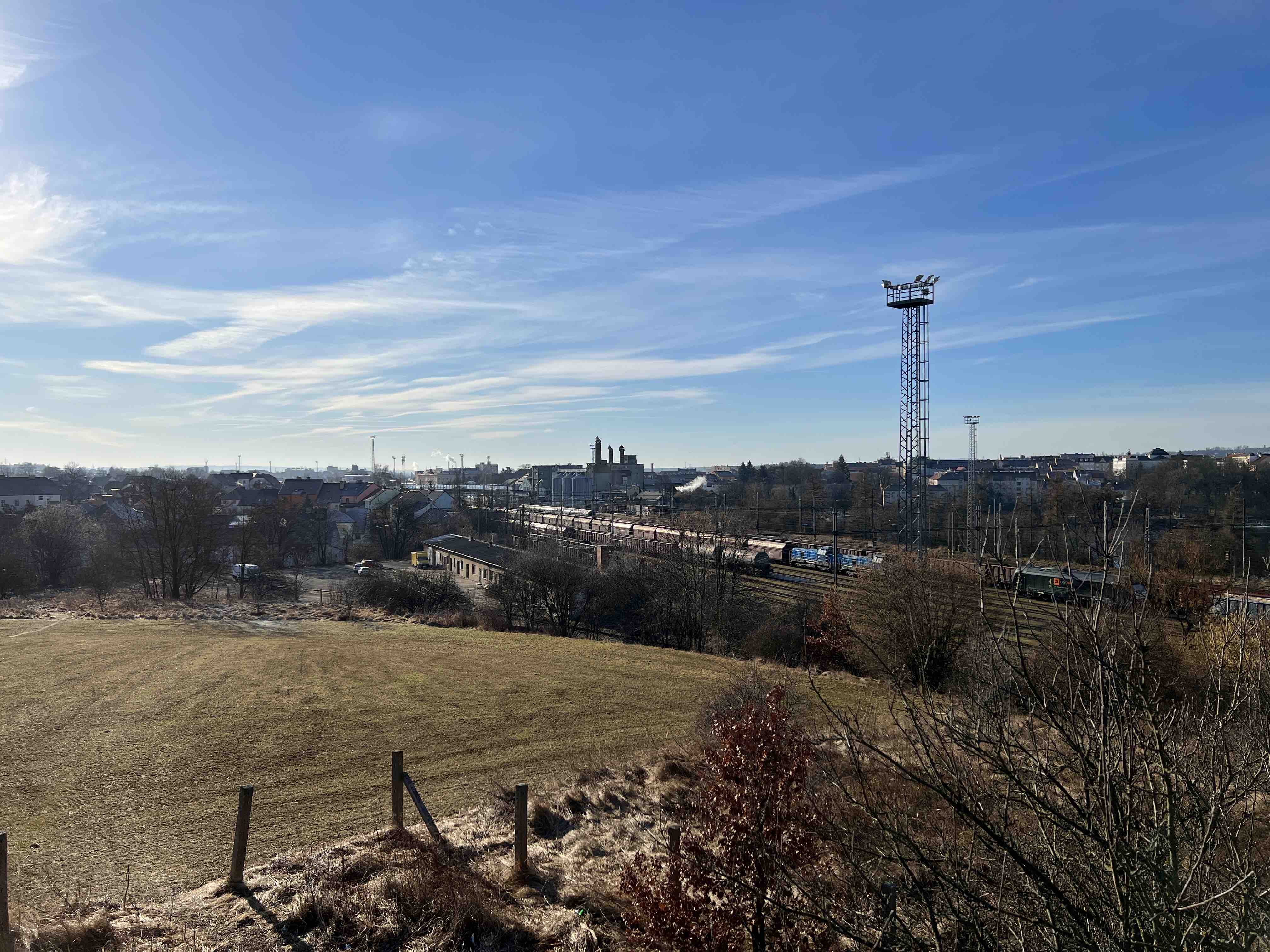 railway and industrial area