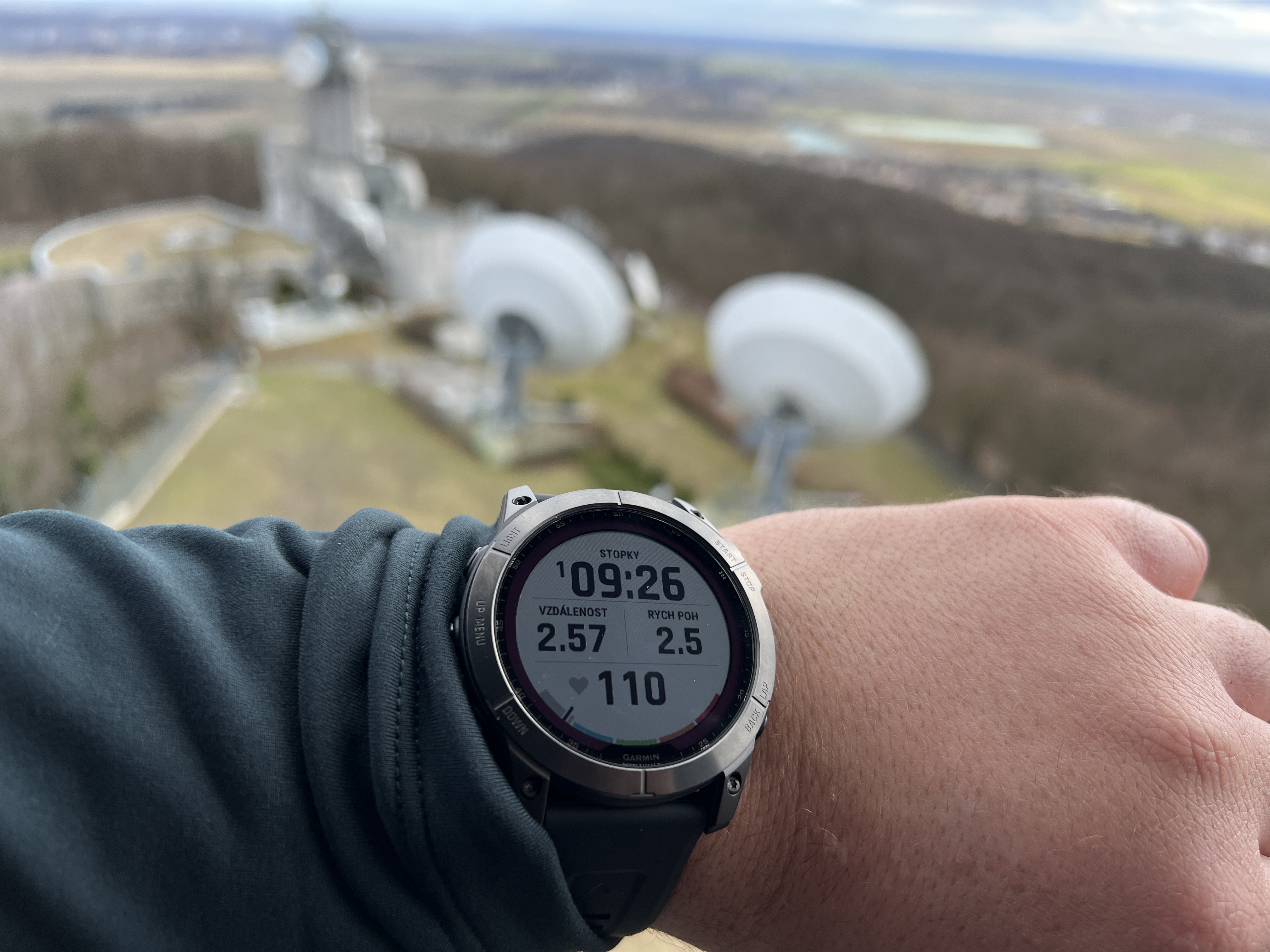 smartwatch view satellite dishes