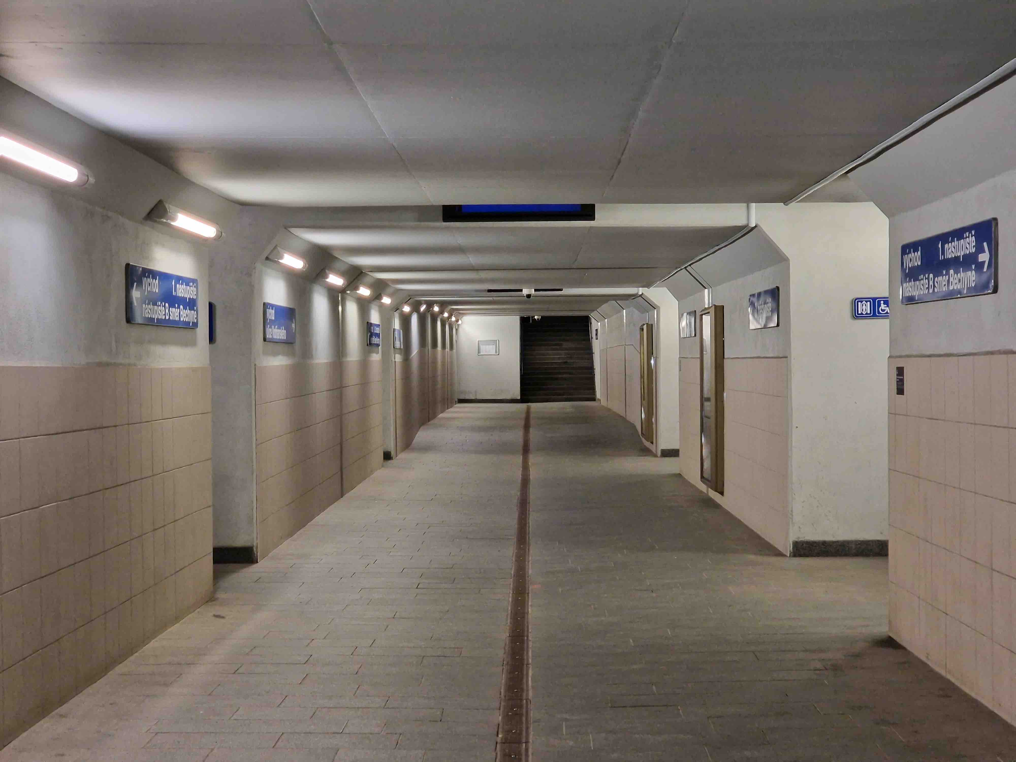 subway tunnel with tiles