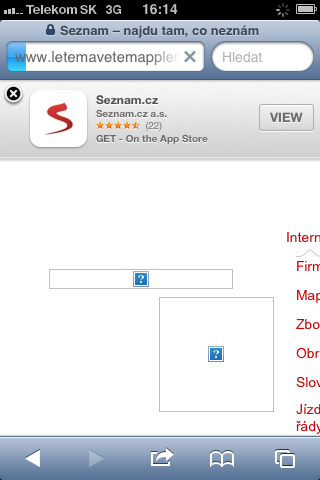 webpage loading error