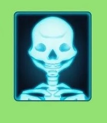 x ray skeleton emoji