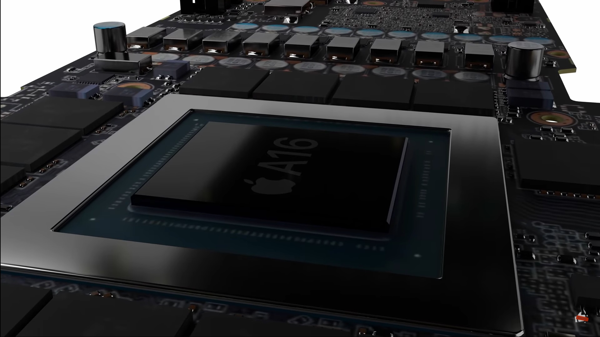 a16 chip close up