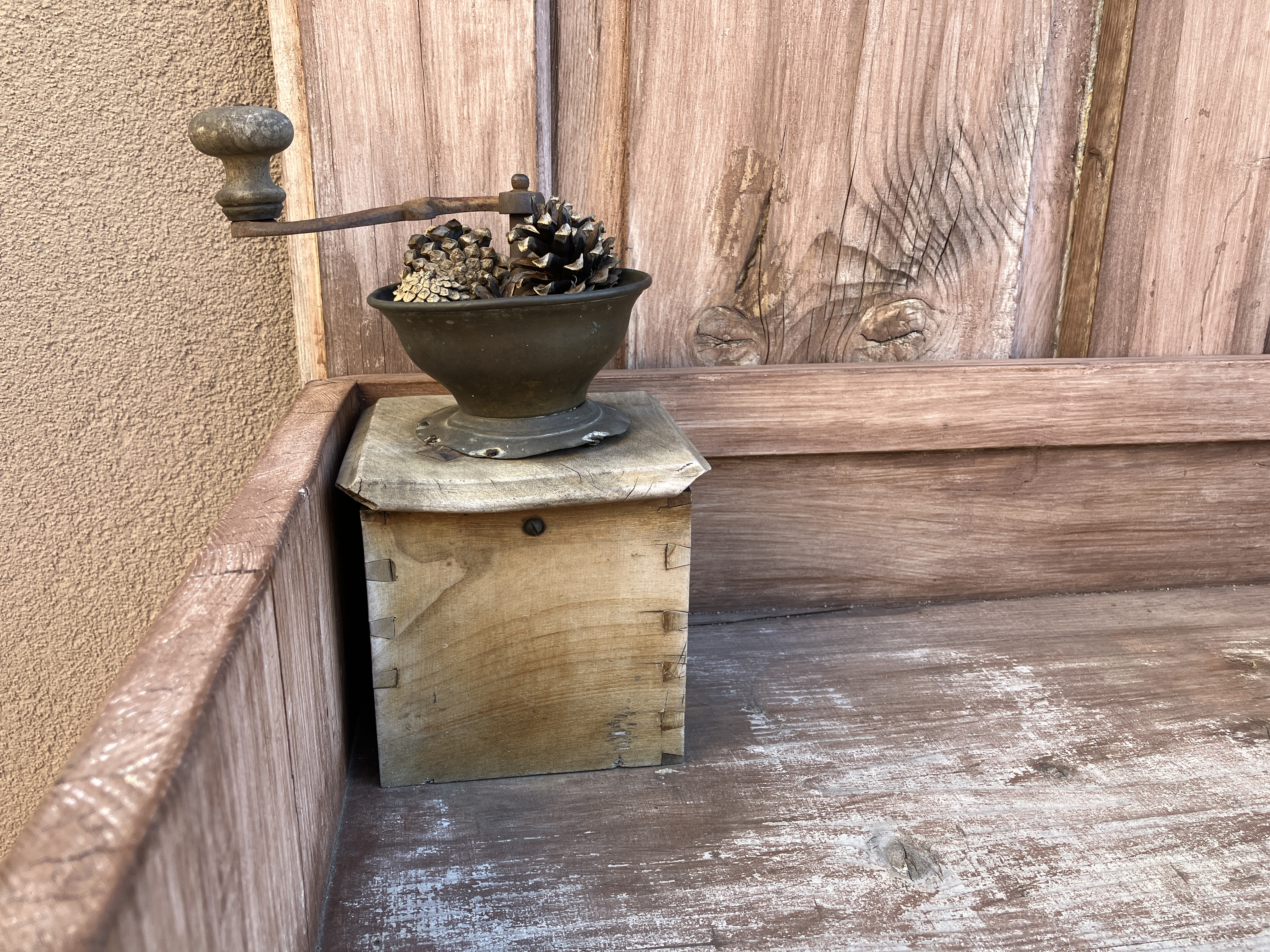 antique coffee grinder