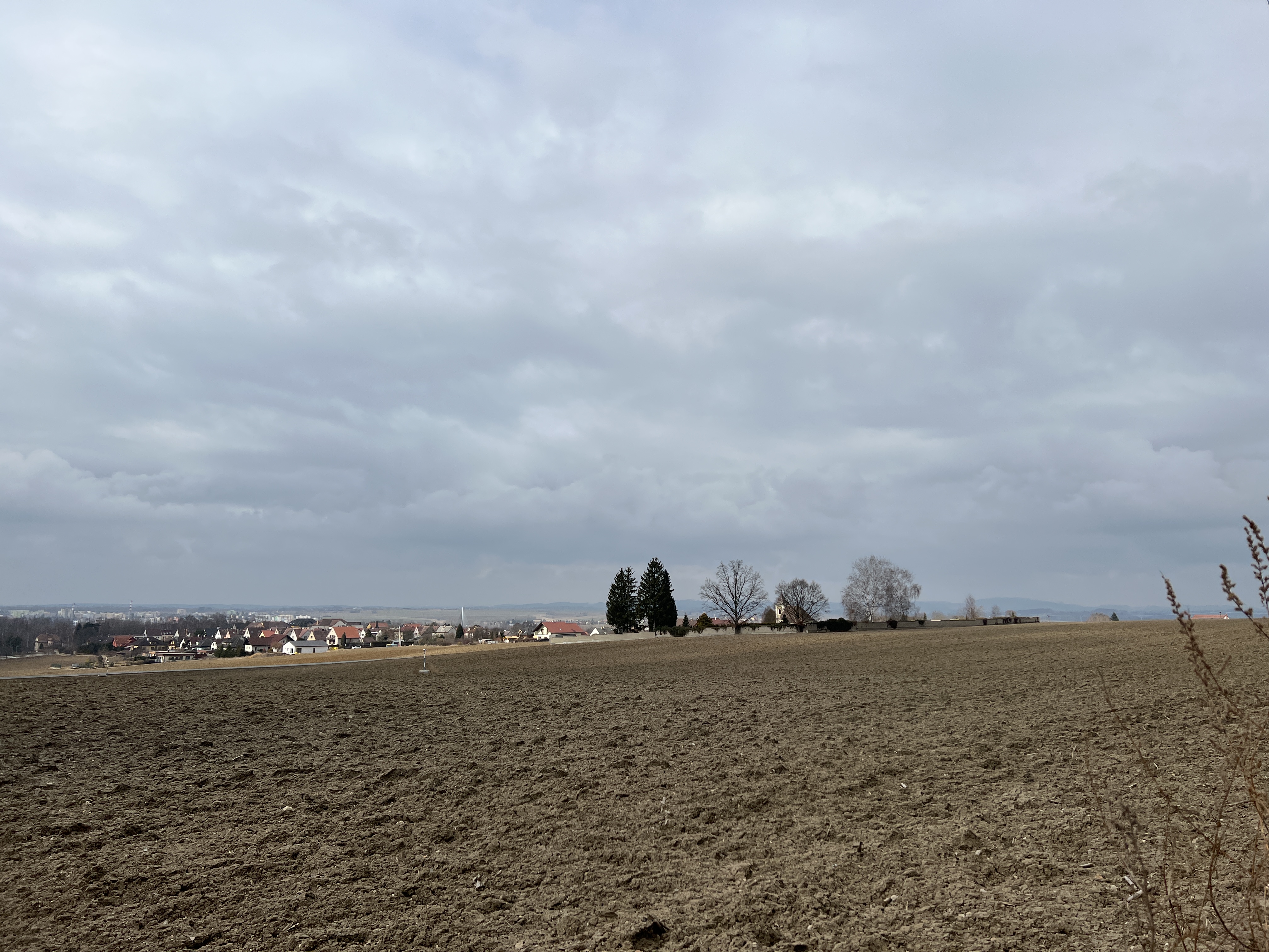 field distant village