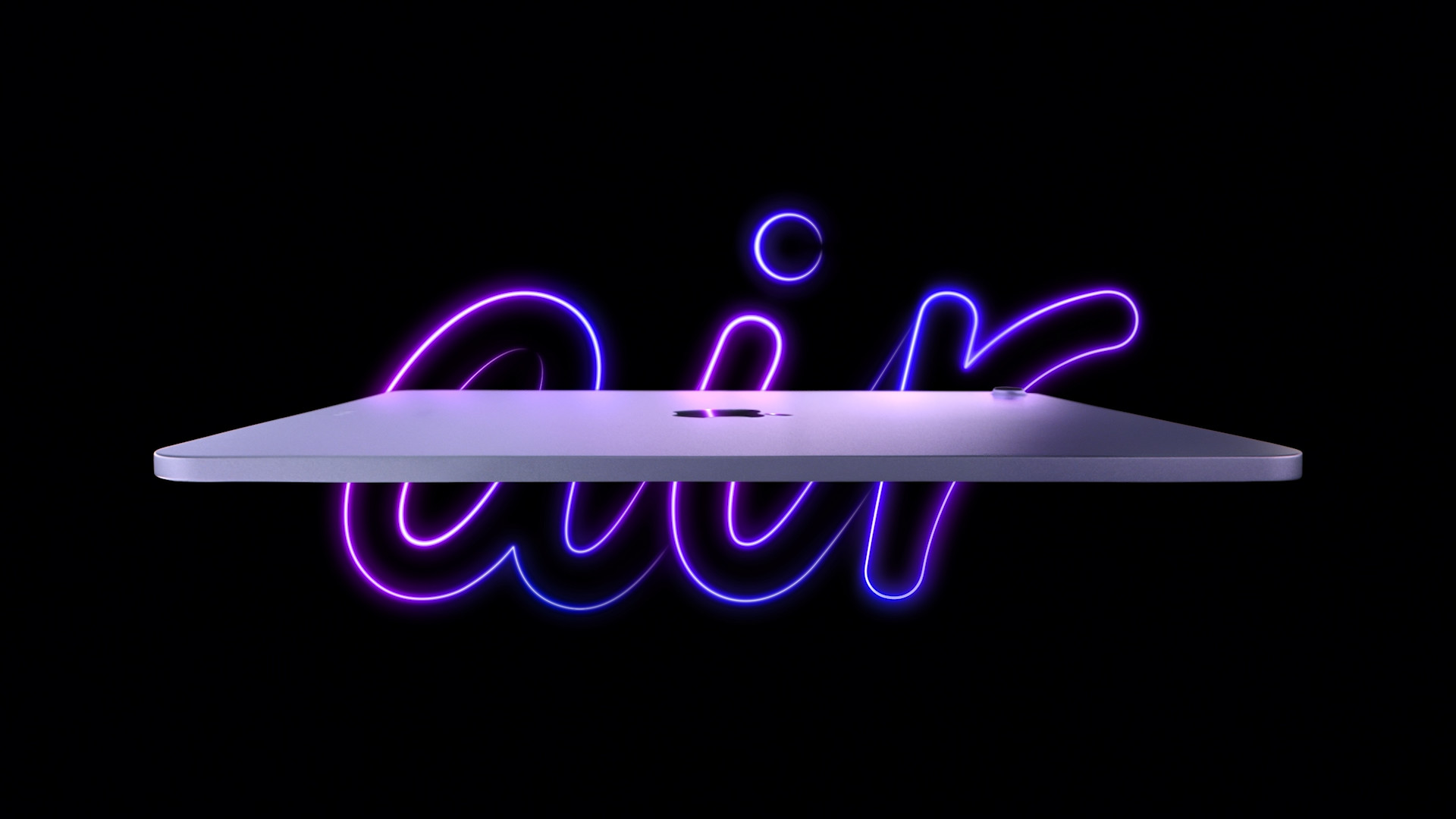 ipad air neon logo