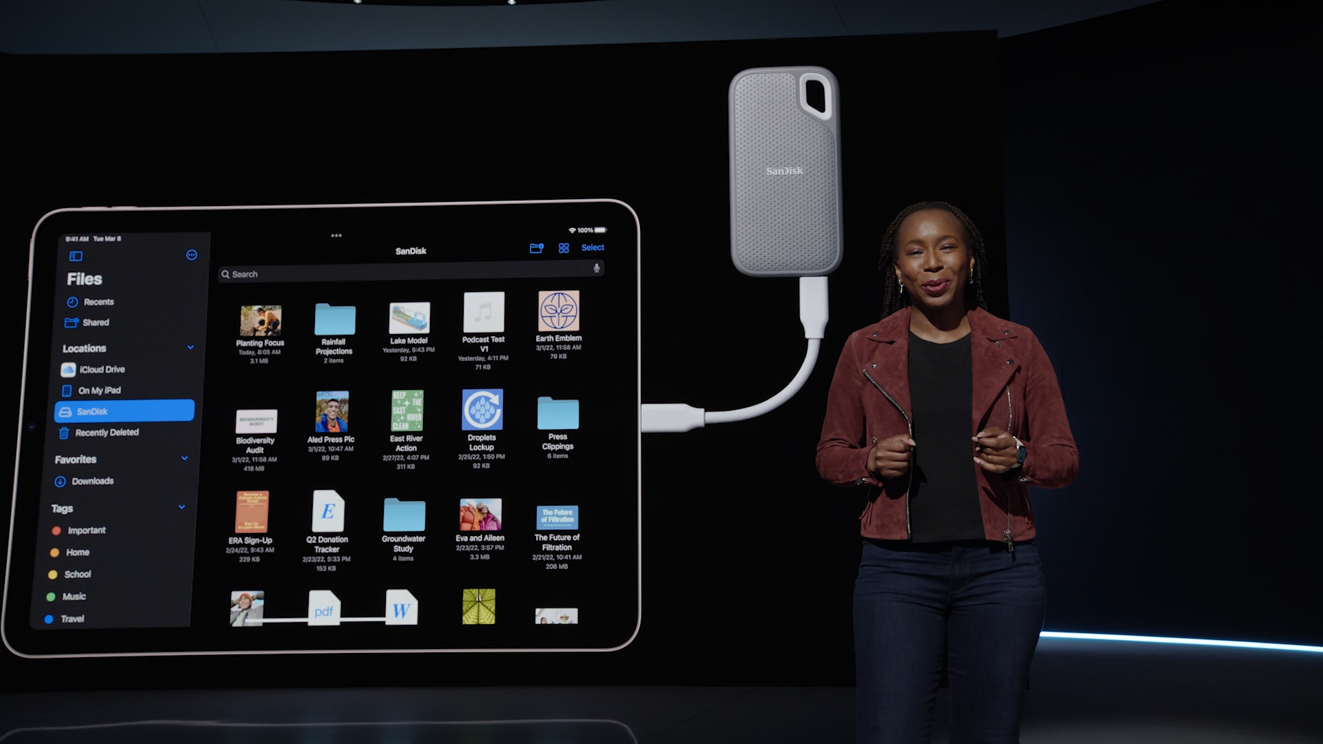 ipad storage presentation