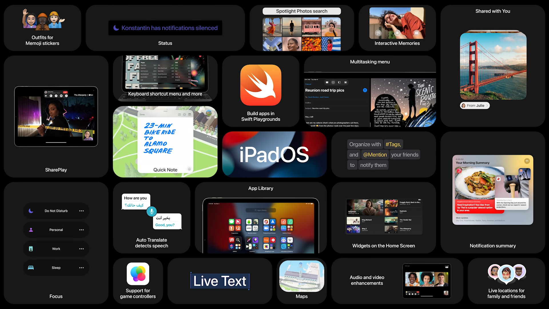 ipados features collage