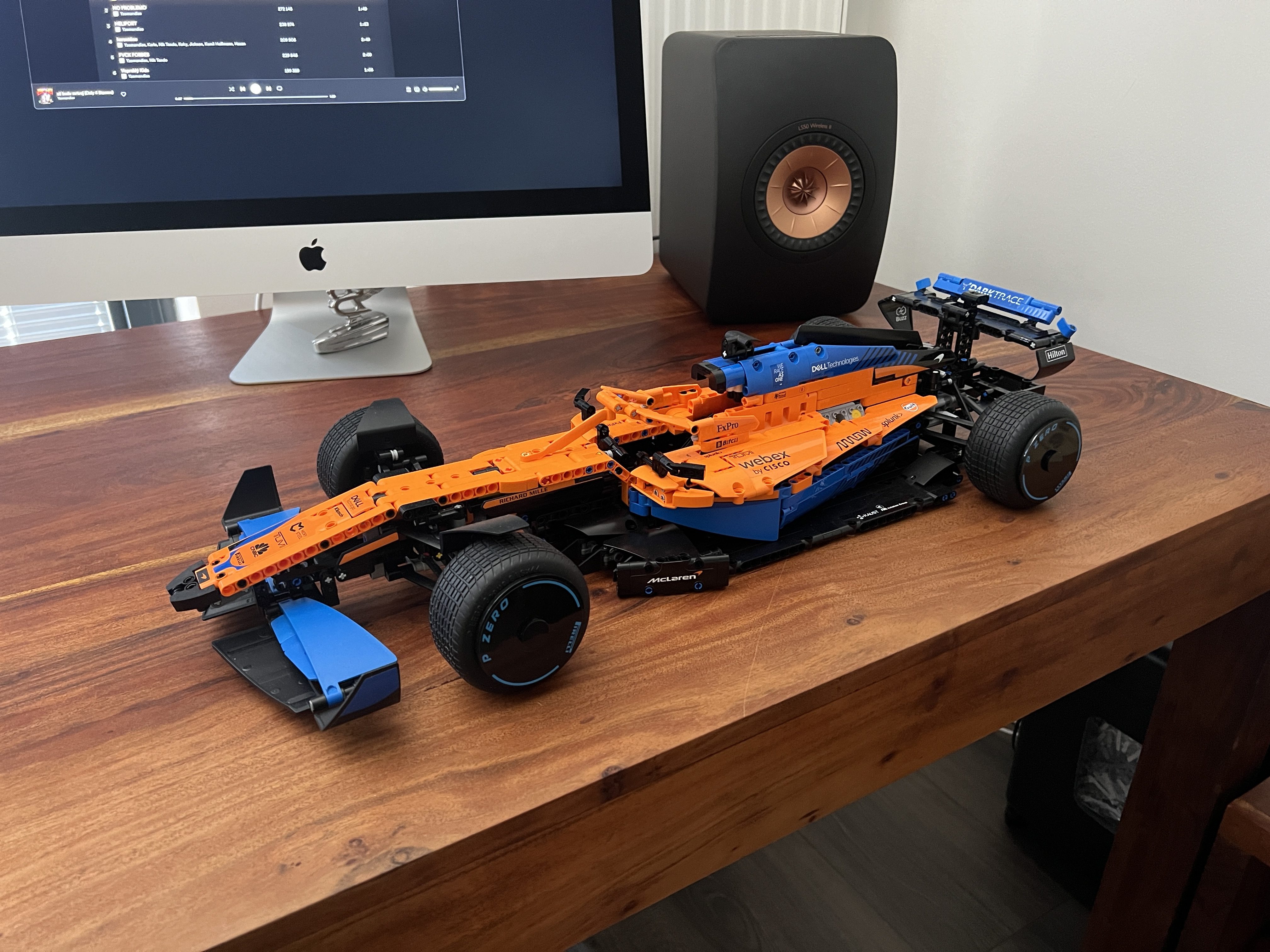 lego race car on desk