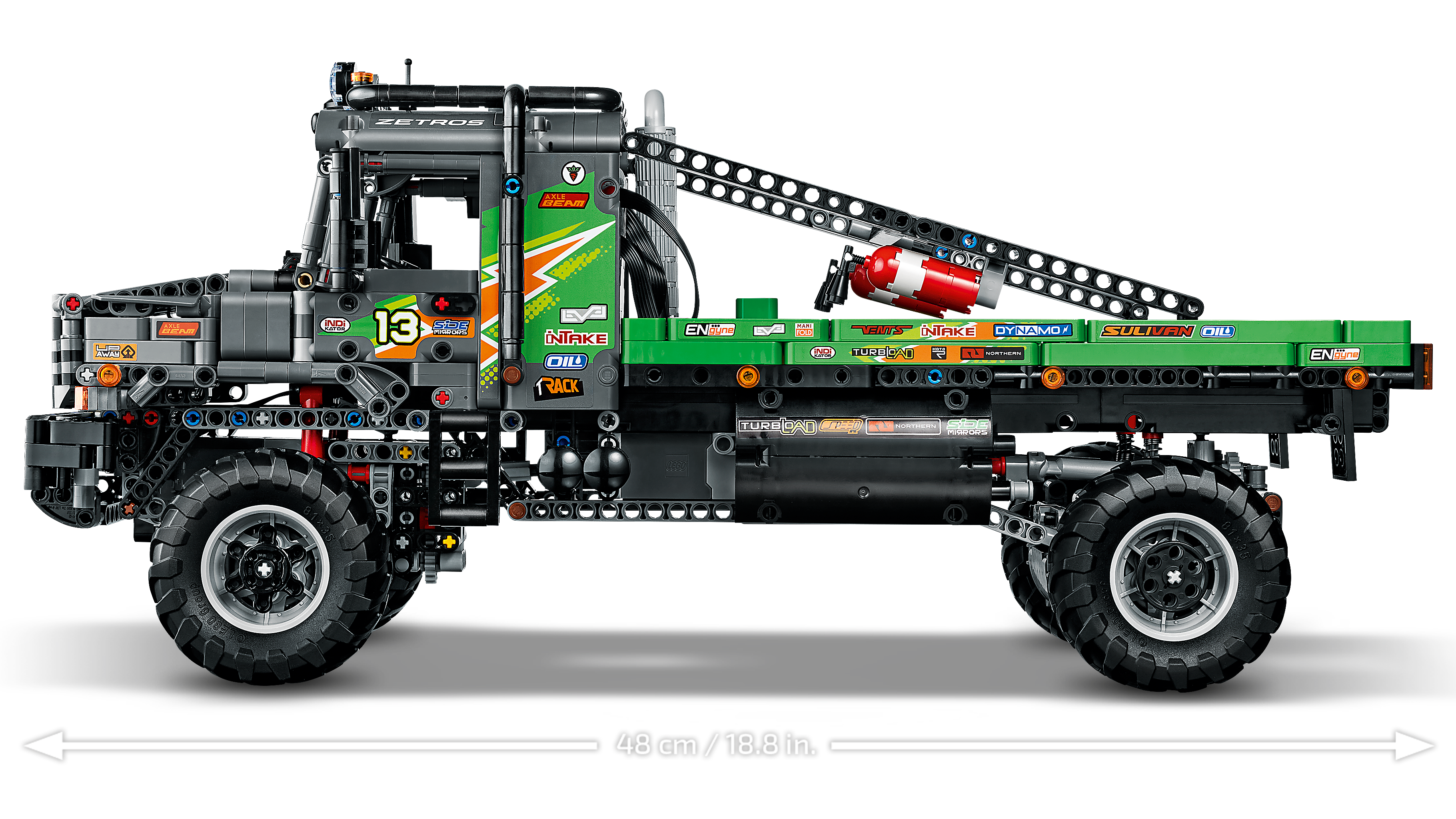 lego truck side view