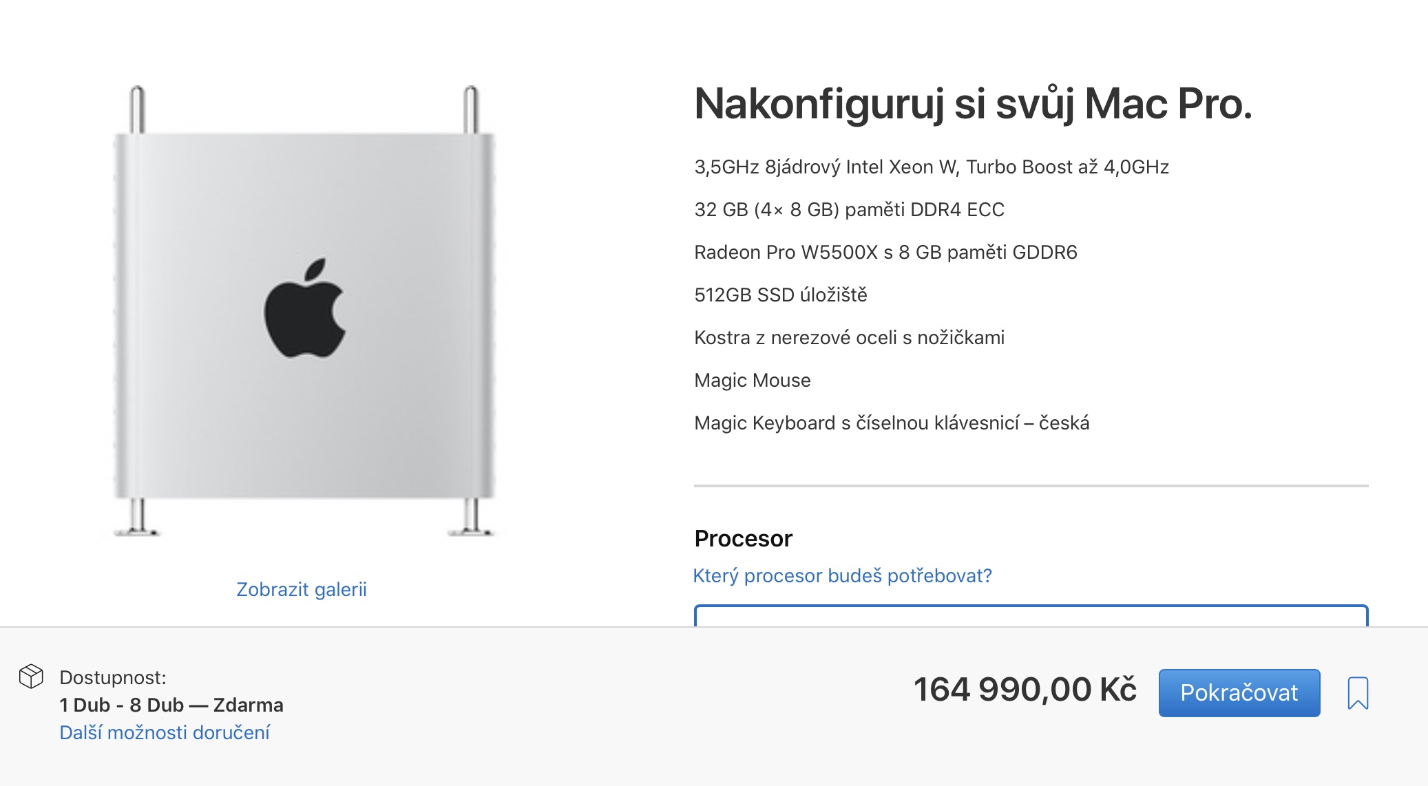 mac pro konfigurace