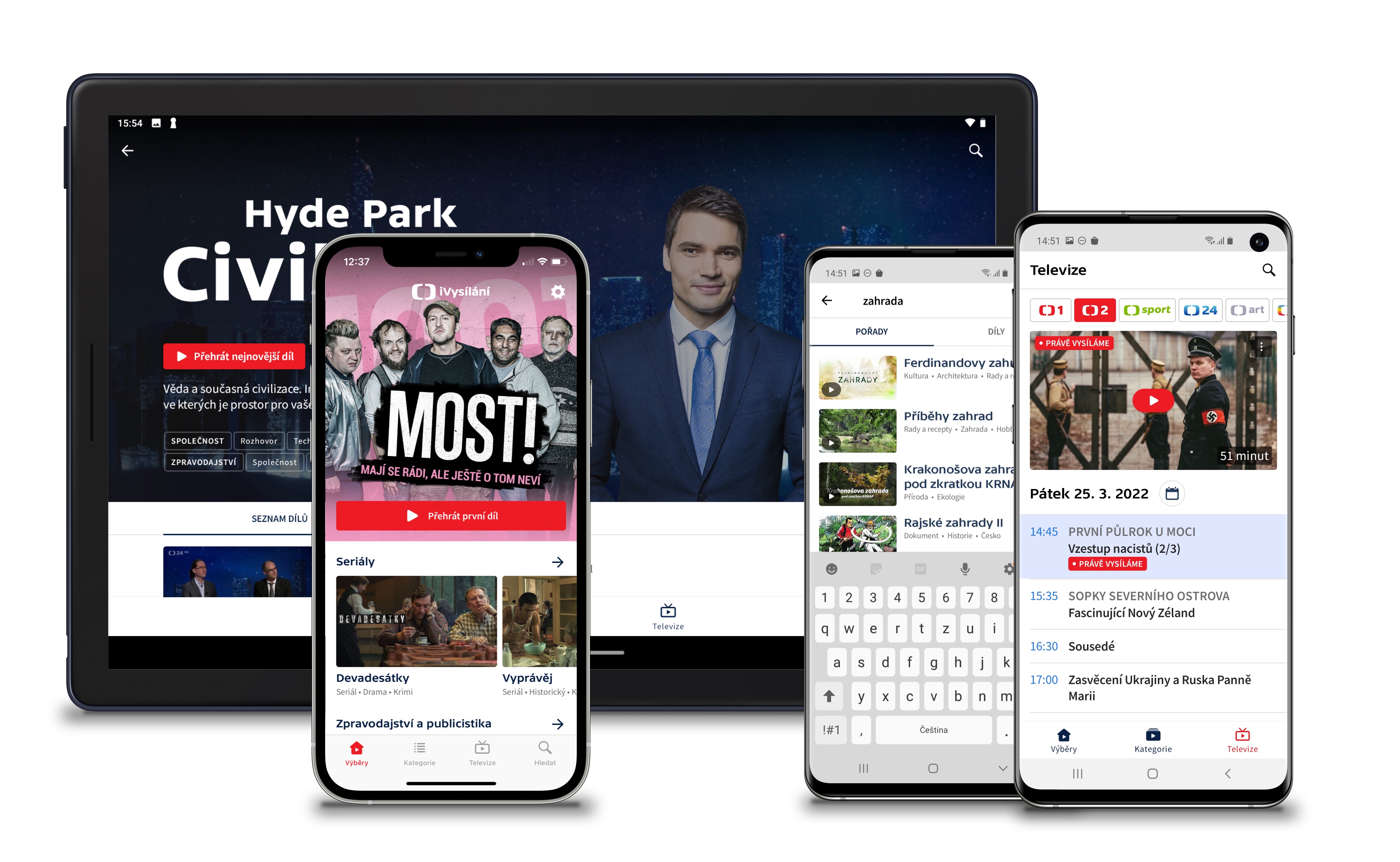 mobile tablet app display