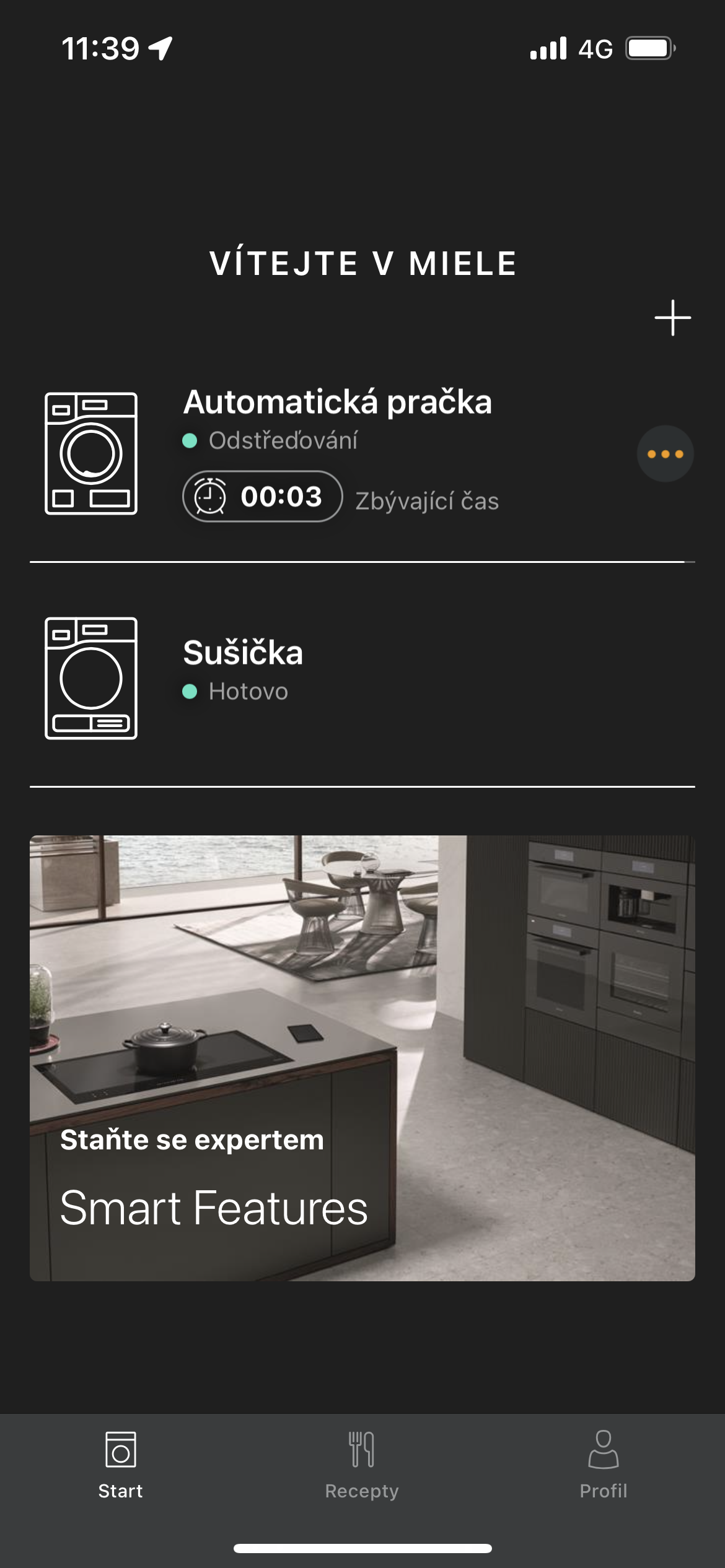 smart home app interface