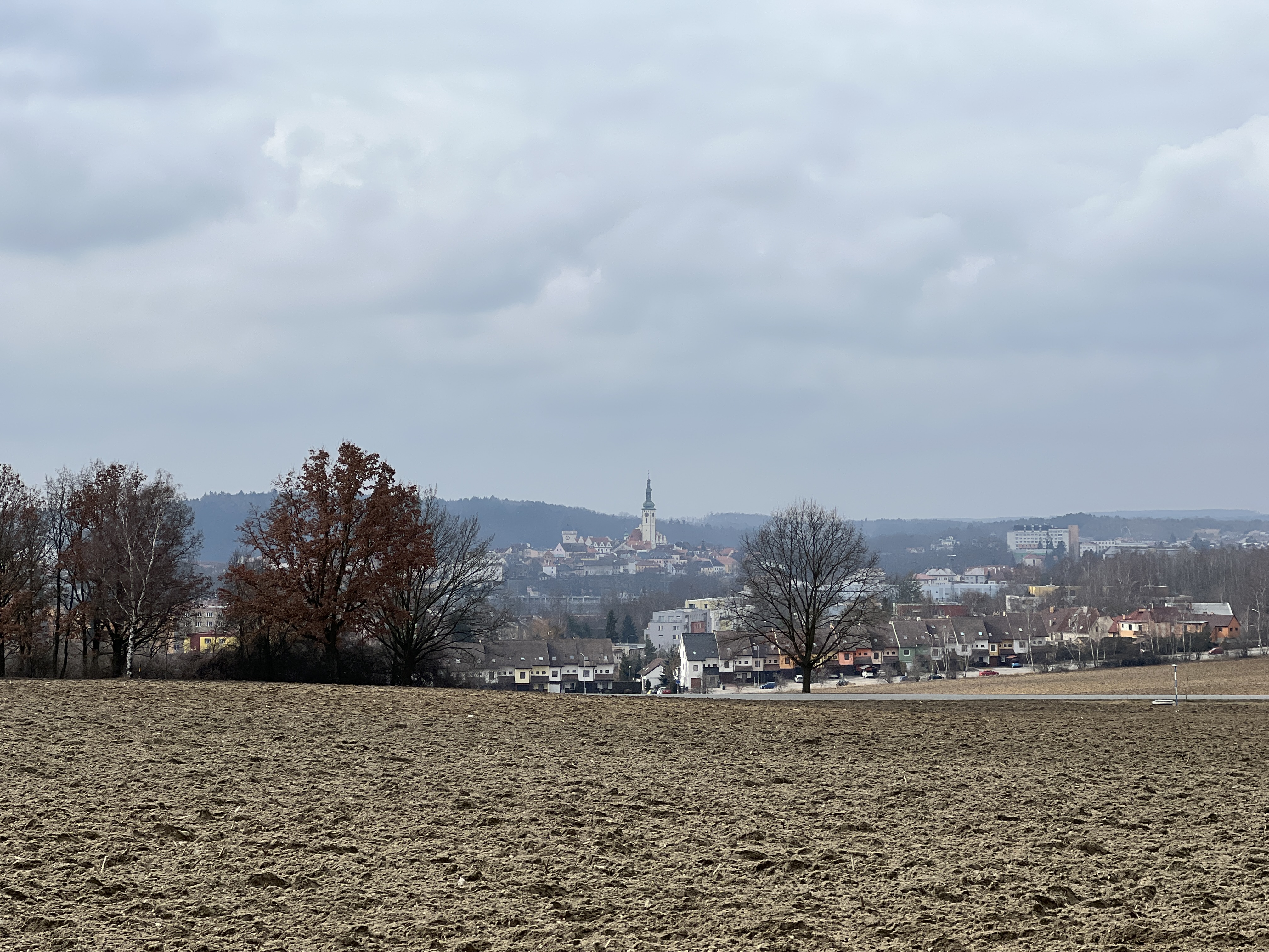 village skyline distant