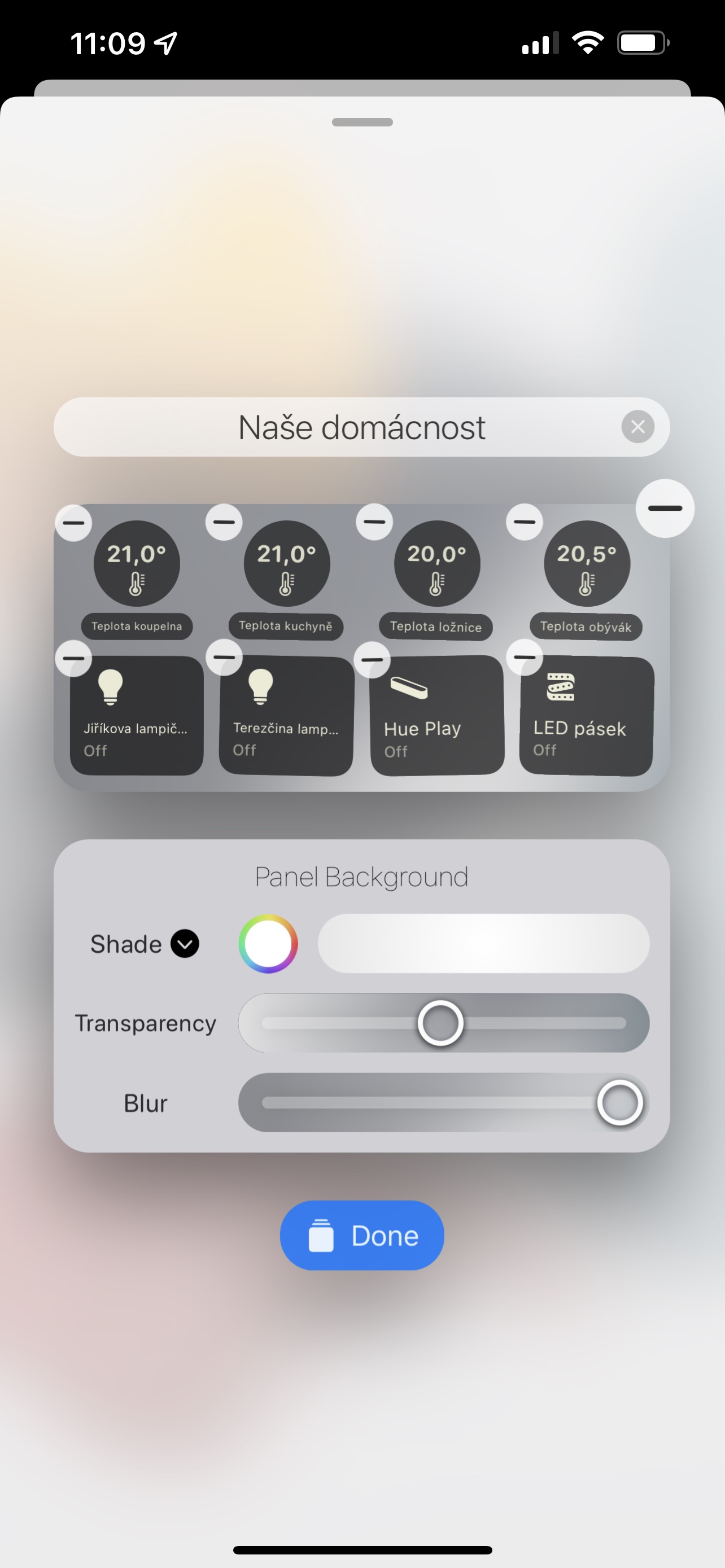 iOS Home Widget LsA 4 Widget HomeKit