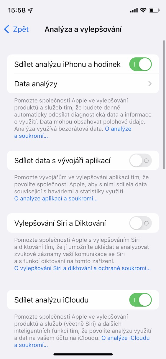 analyza_iphone_zakaz_ios1 vypnutí analýzy iphone