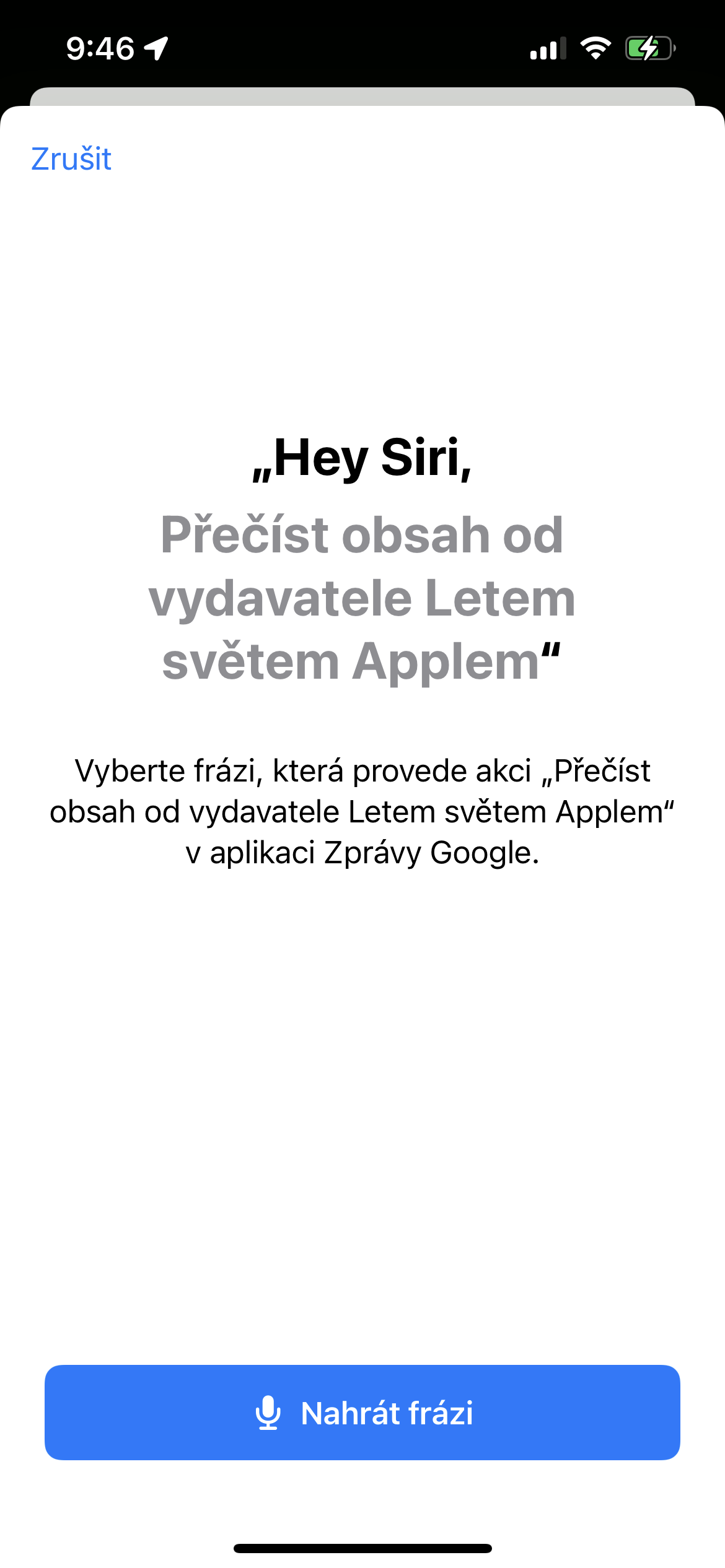 hey siri apple action prompt