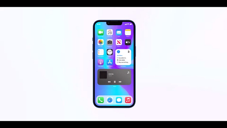 iOS 16 koncept