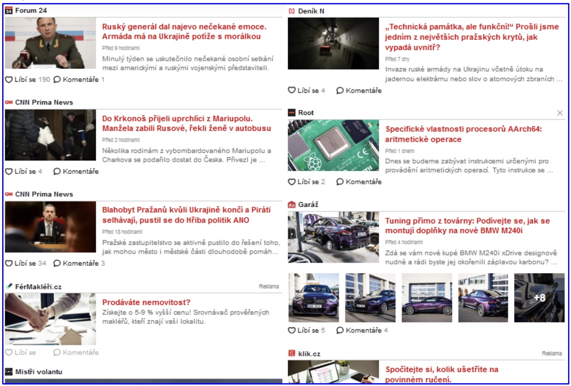 news website article thumbnails