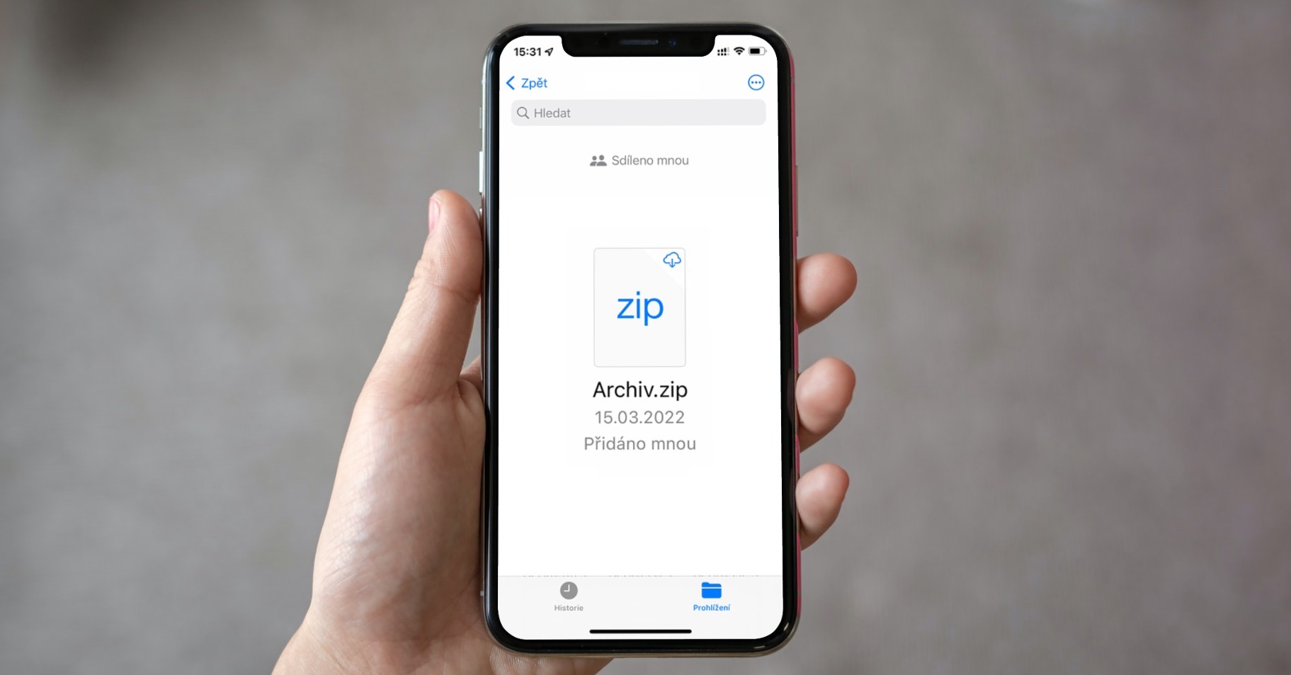 soubory iphone archiv